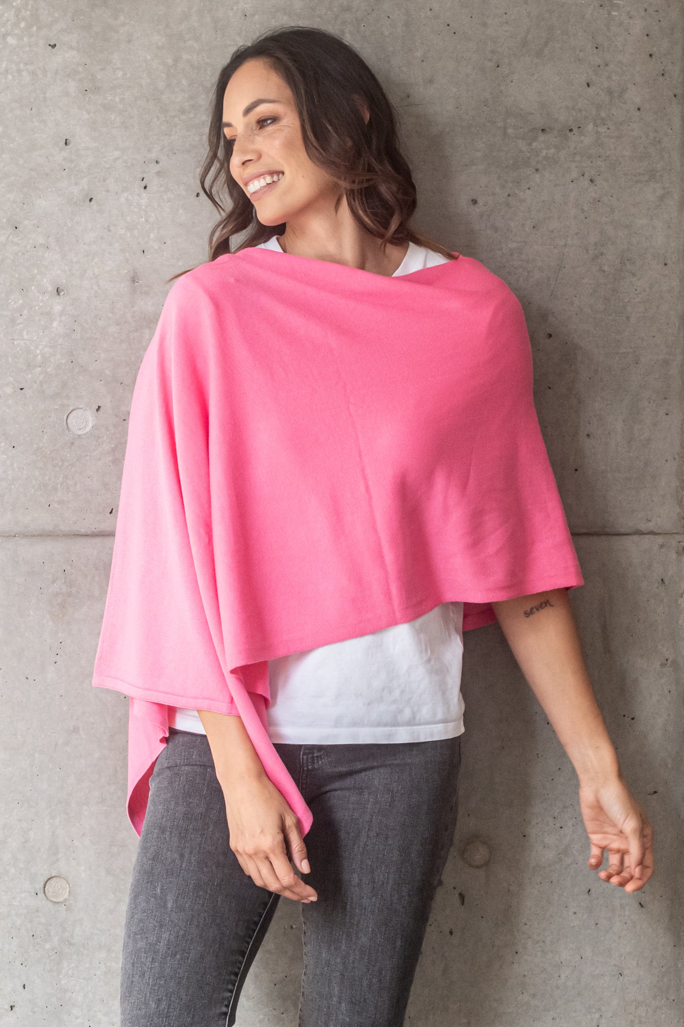 Rosé Cotton Cashmere Topper