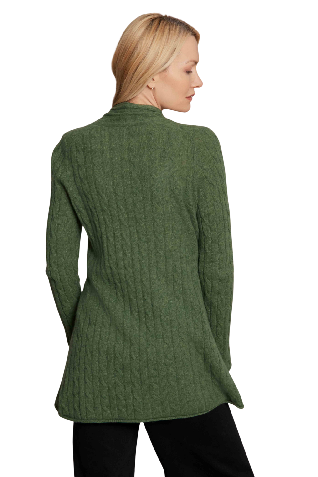 Cable Cardigan Basil