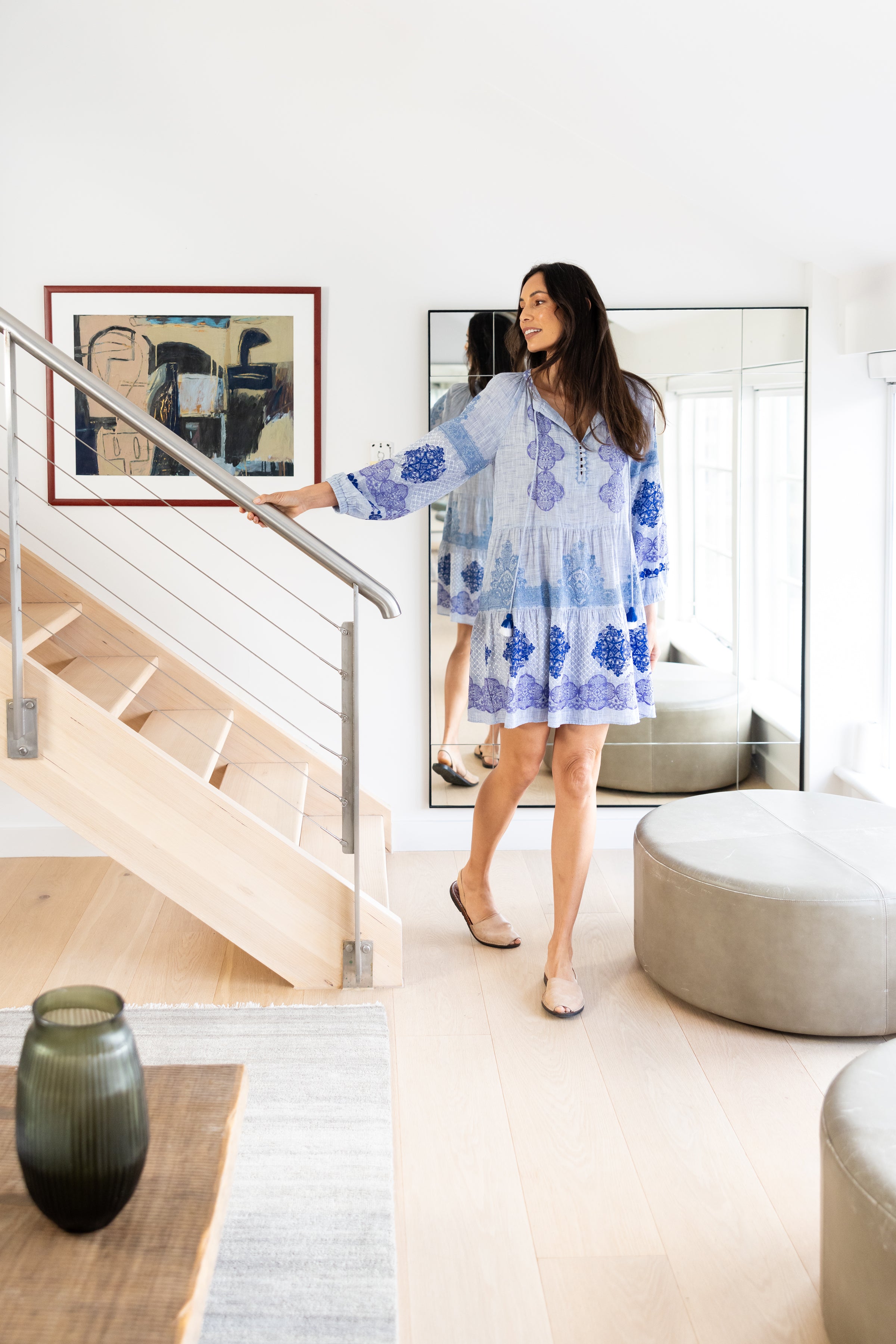 Alder Dress Blue Marl