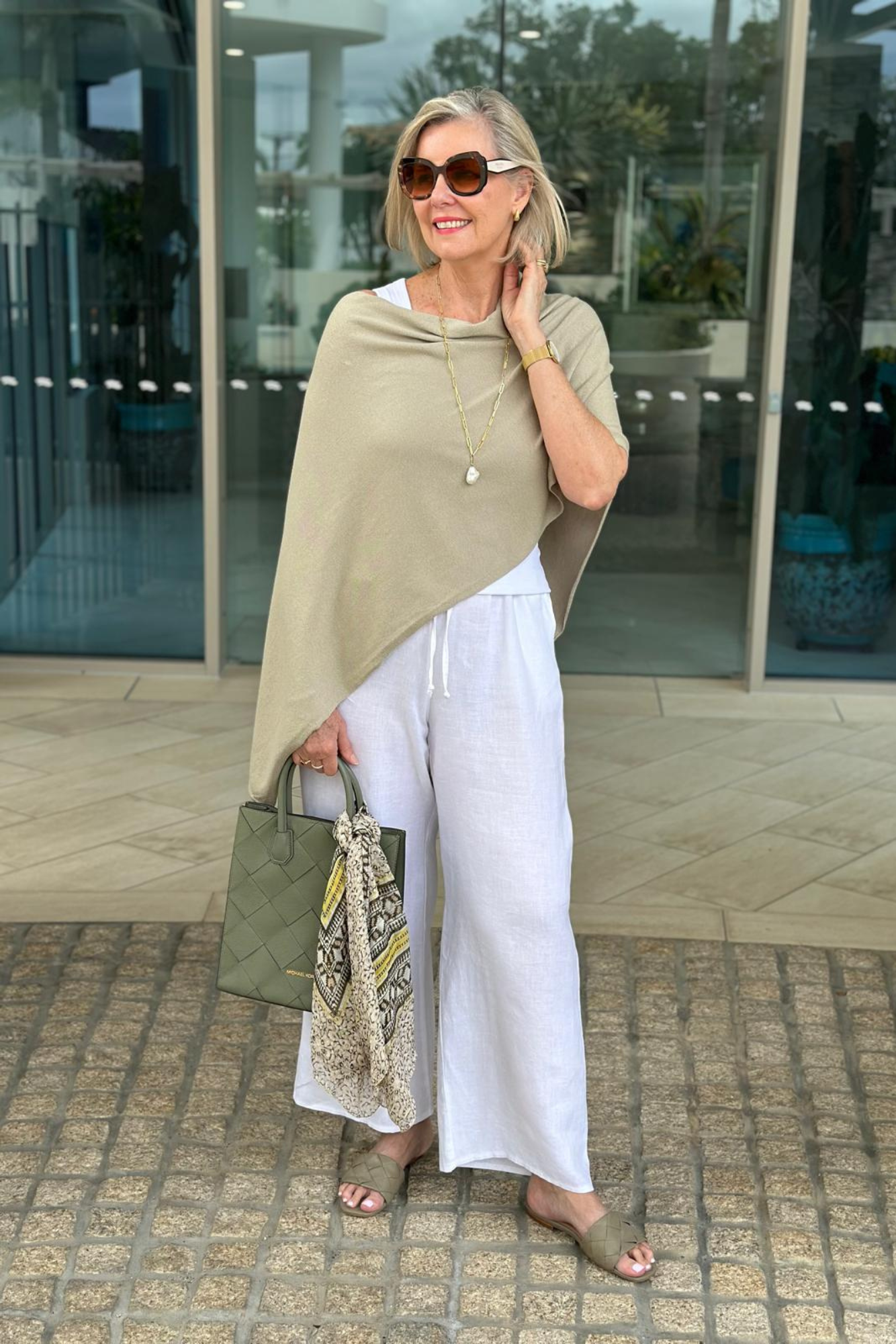 Pistachio Cotton Cashmere Topper