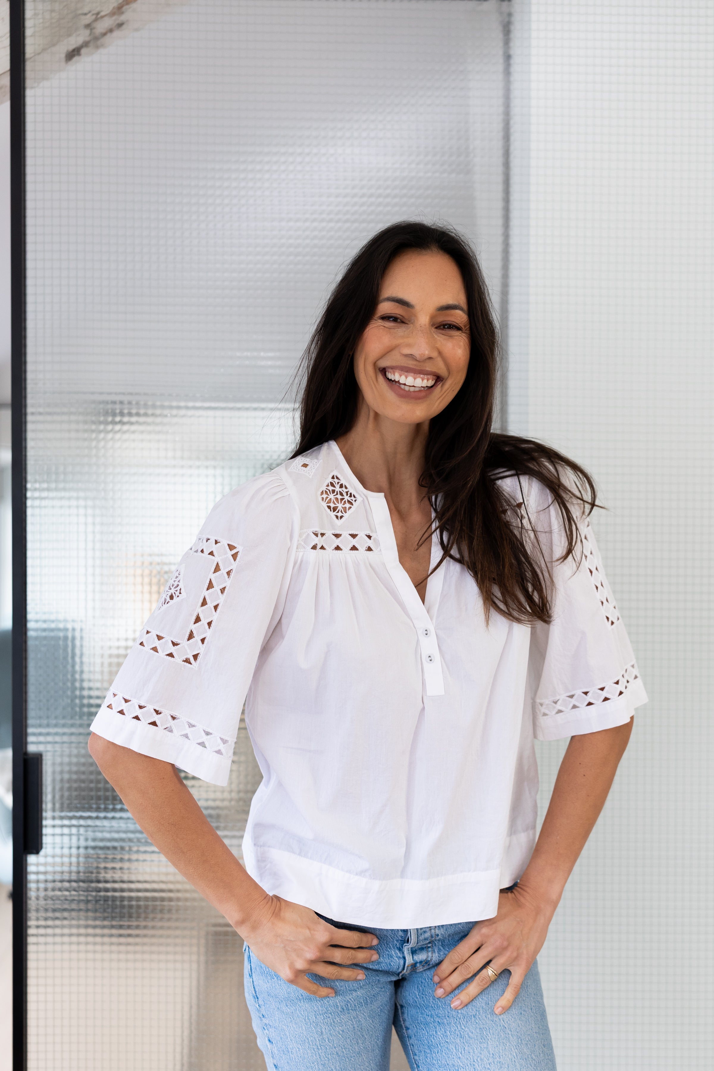 Petunia Top White