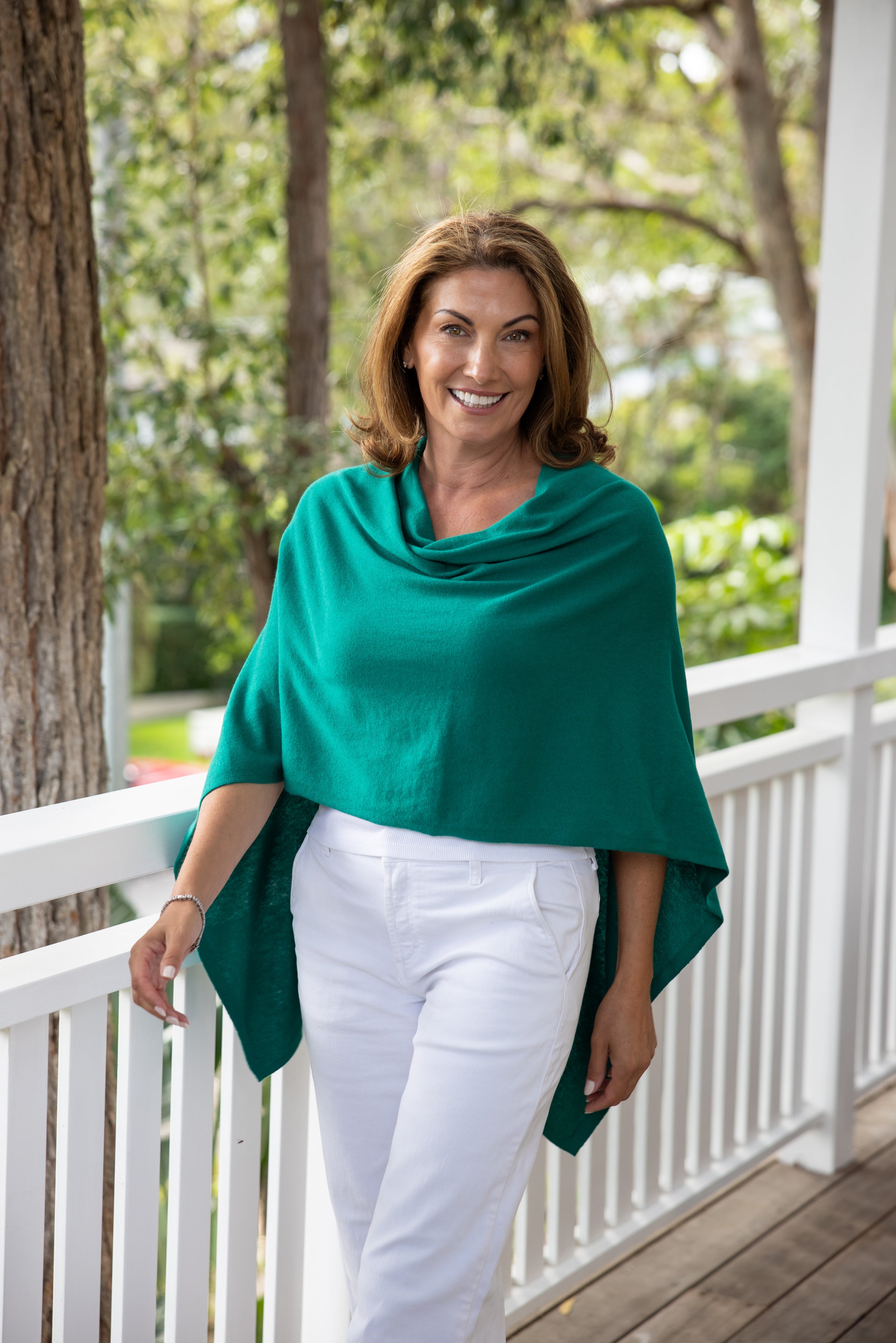 Viridian Cotton Cashmere Topper