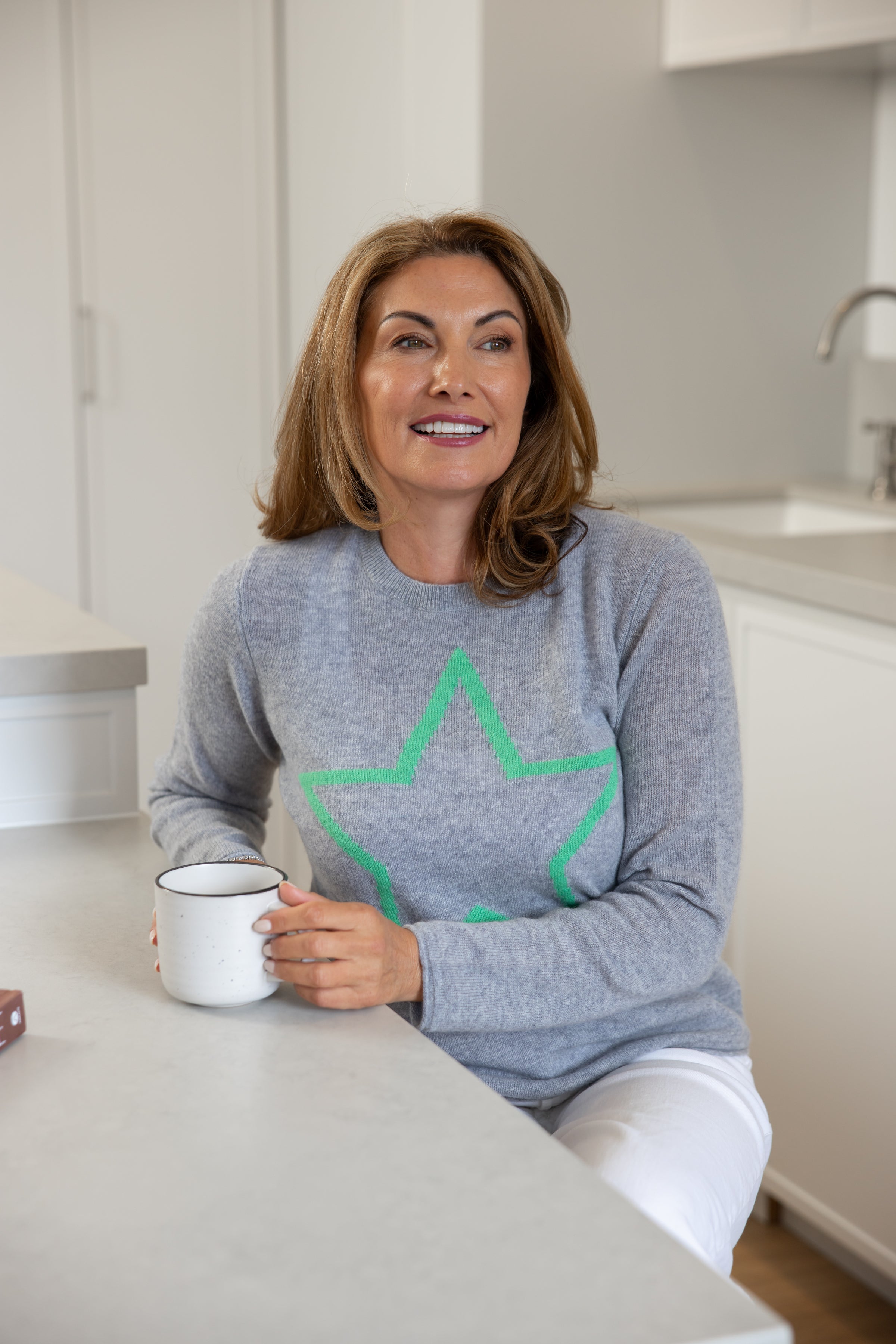 Sirius Star Jumper Harbour and Kelly Green Star