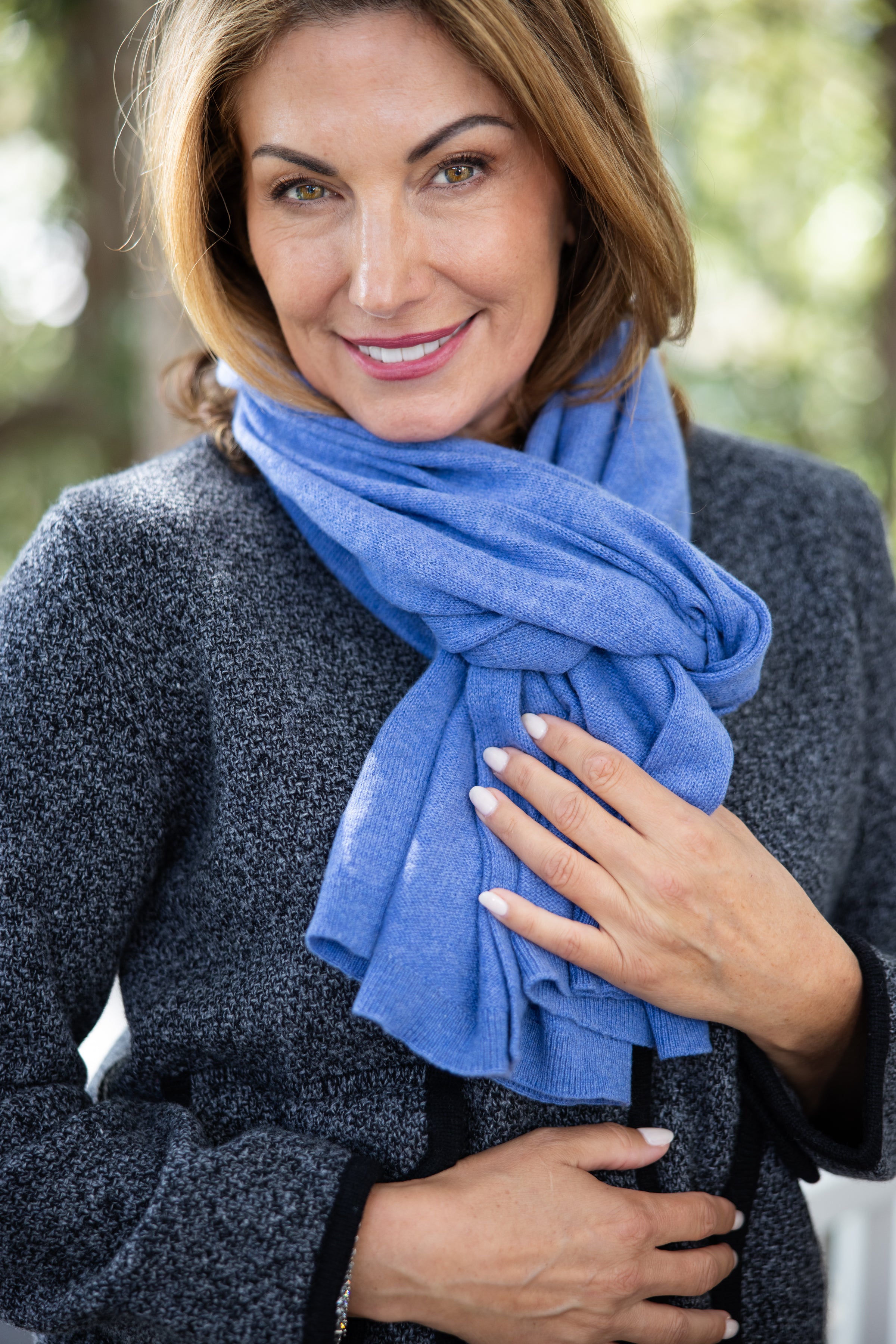 Mini Luxe Wrap Cornflower Blue