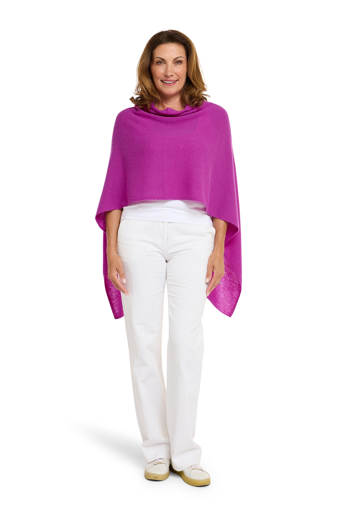 Boysenberry Cashmere Topper
