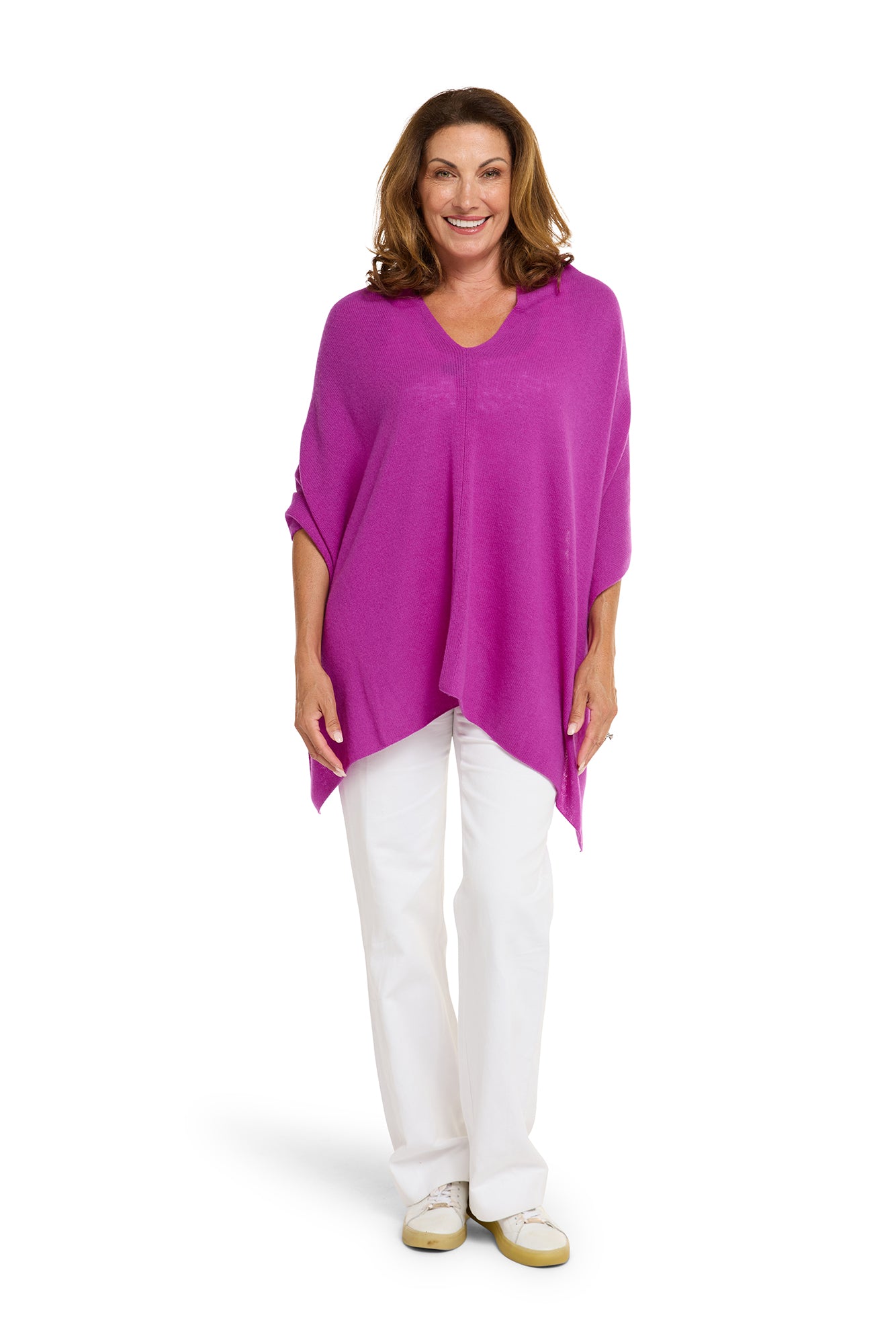 Boysenberry Cashmere Topper