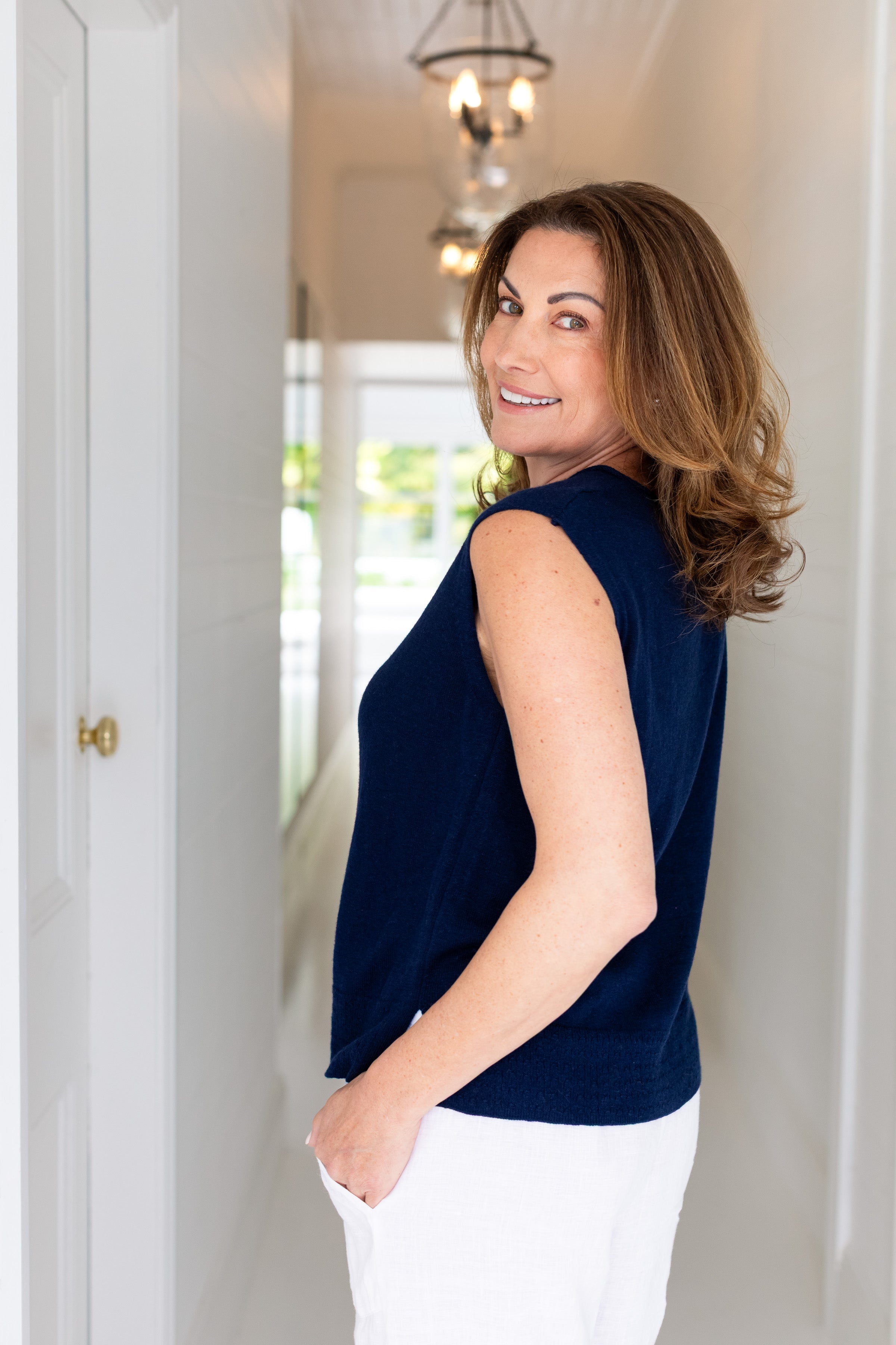 Crested Sleeveless Tee Stargazer