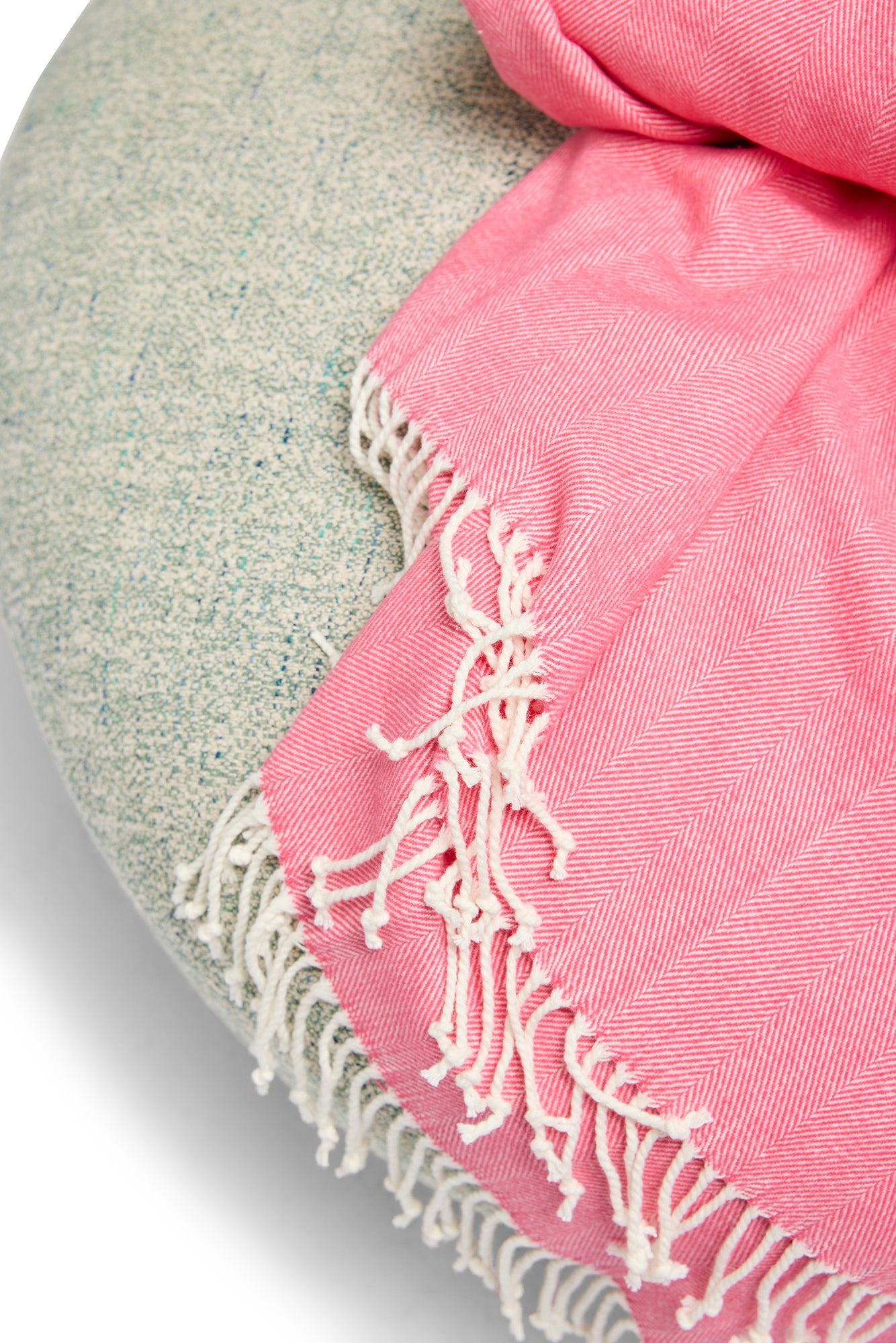 Herringbone Throw Coral Island