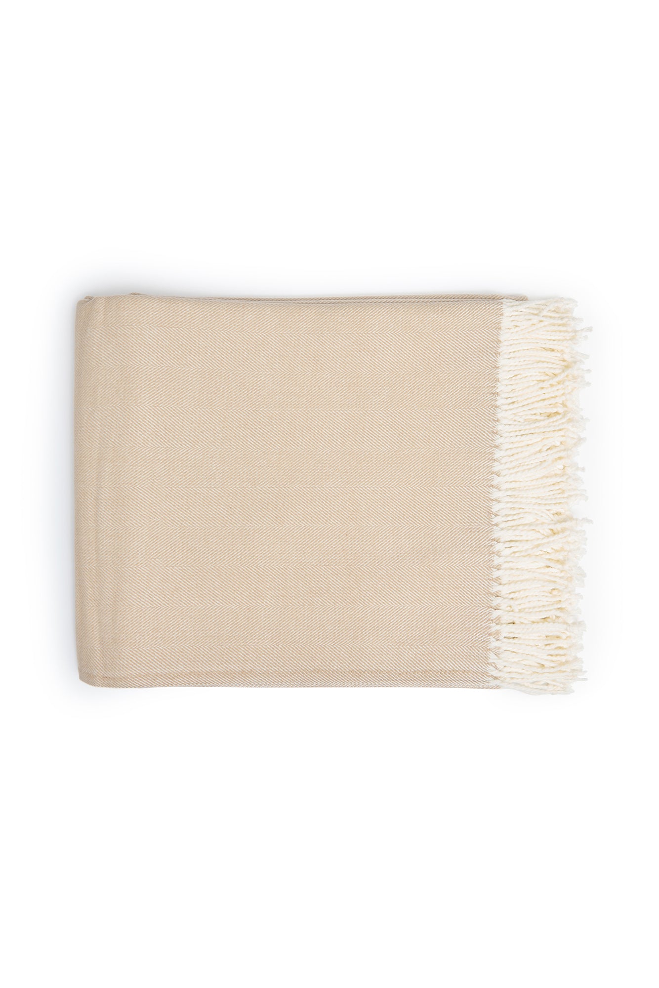 Herringbone Throw Bisque