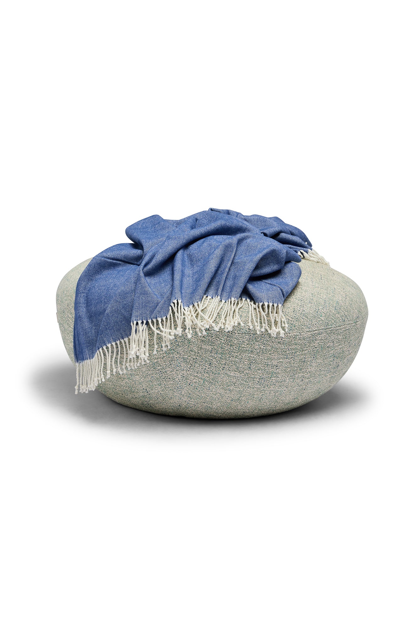 Herringbone Throw Harbour Blue