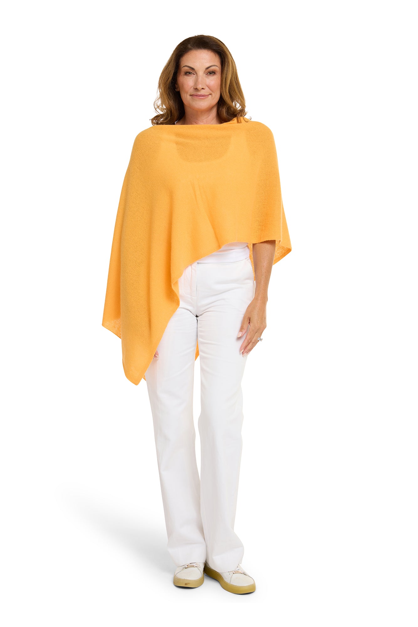 Tangerine Cashmere Topper