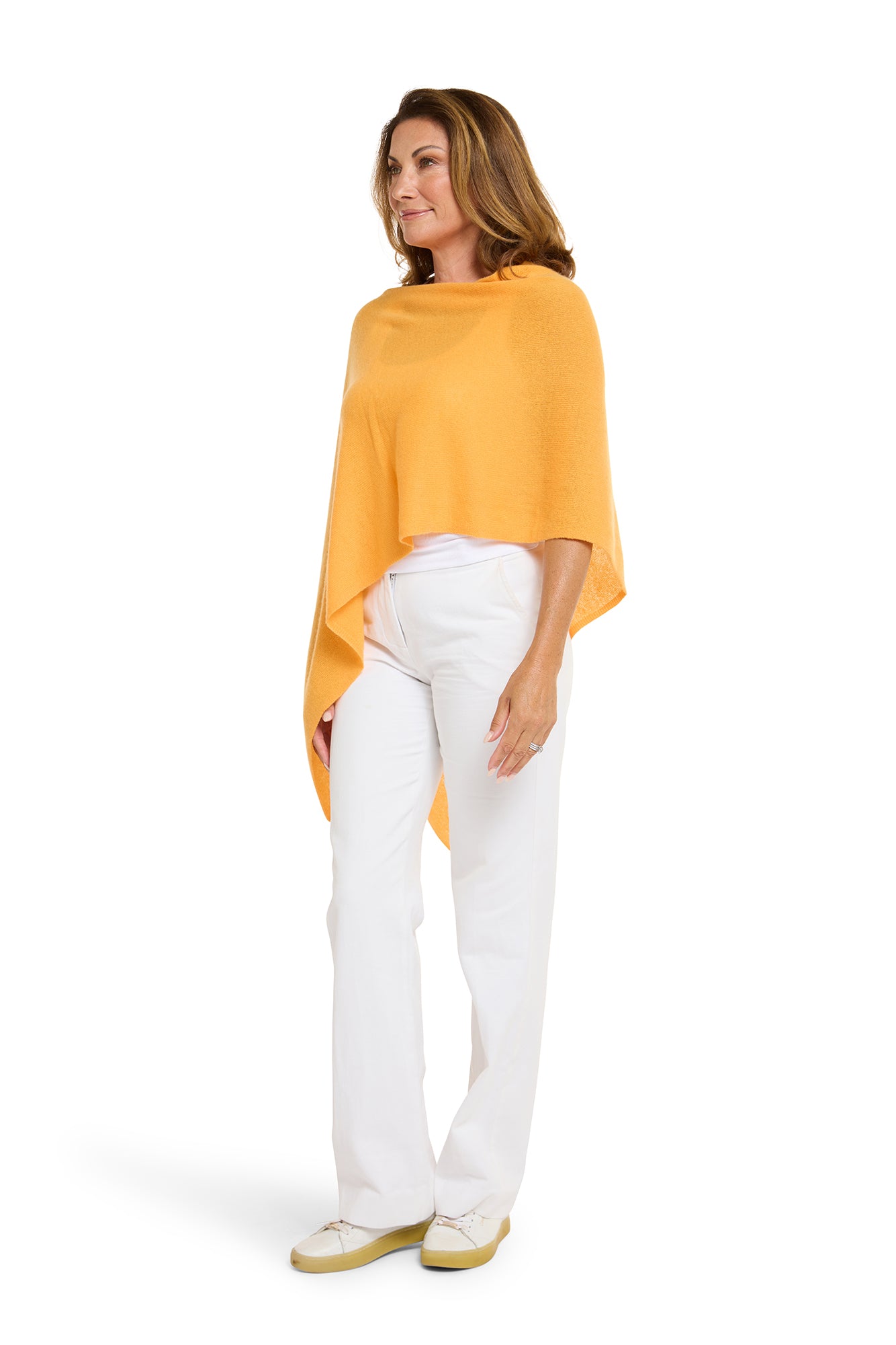 Tangerine Cashmere Topper