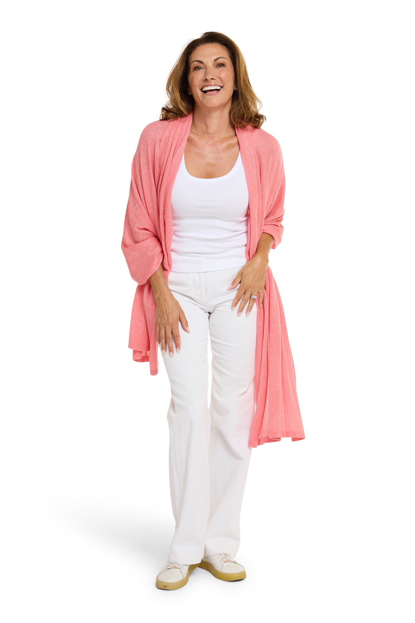 Silk Cashmere Travel Wrap Melon