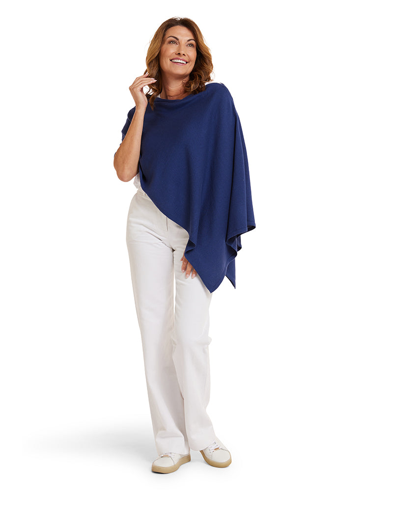 Midnight Cotton Cashmere Topper