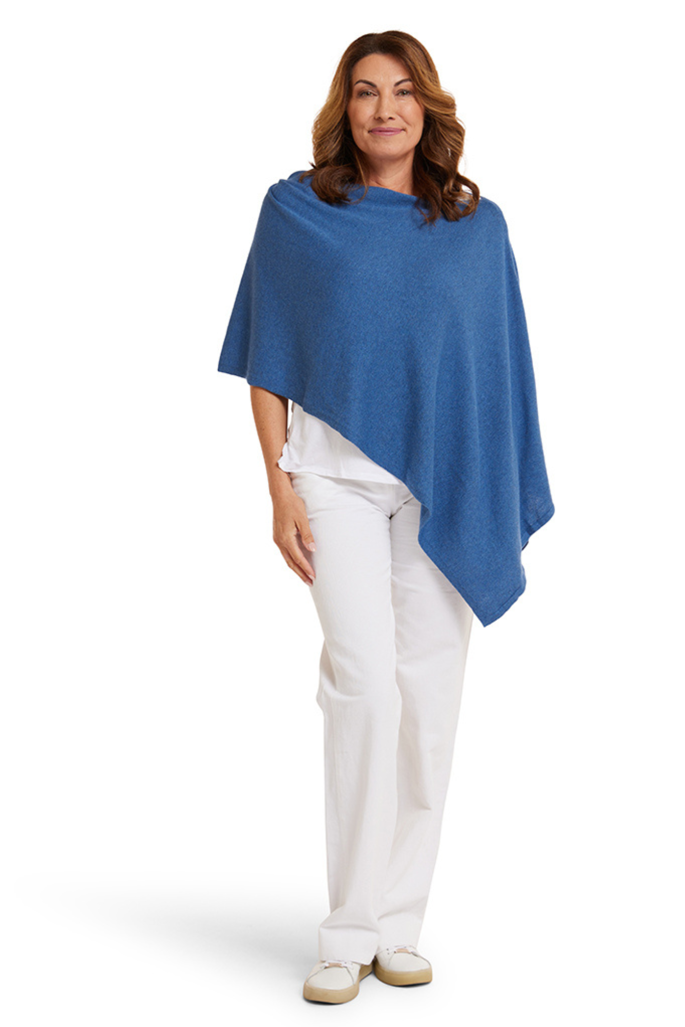 Mountain Blue Cotton Cashmere Topper