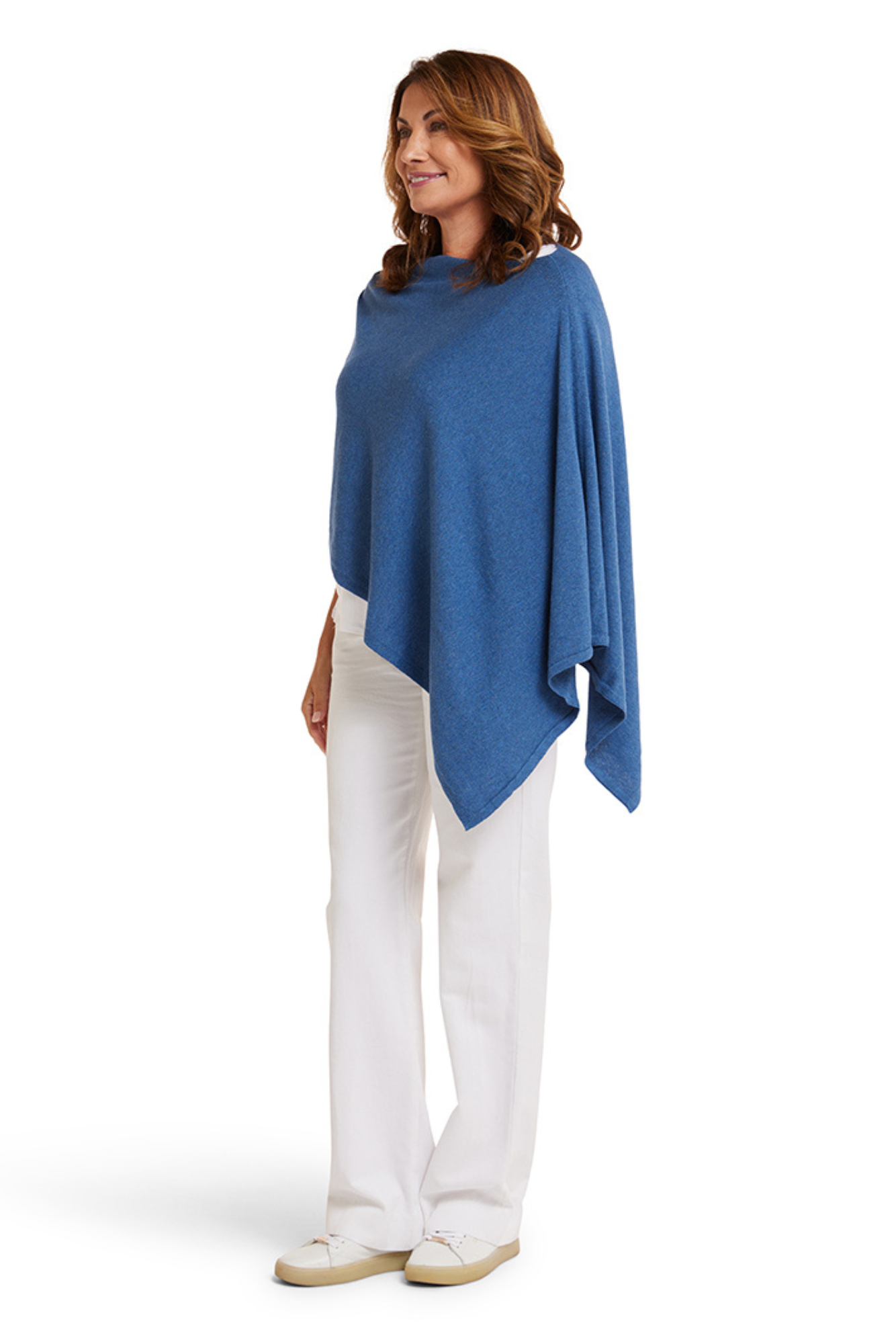 Mountain Blue Cotton Cashmere Topper