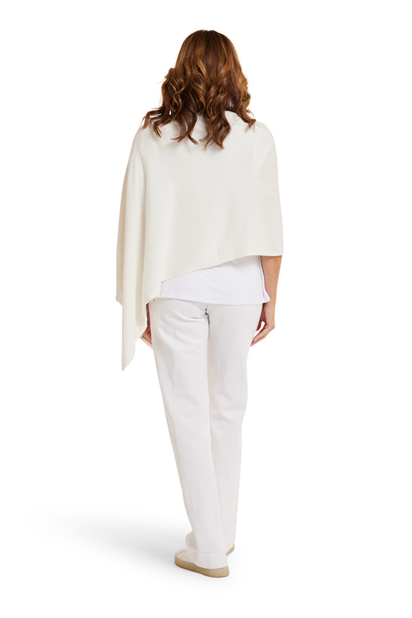 Off White Cotton Cashmere Topper