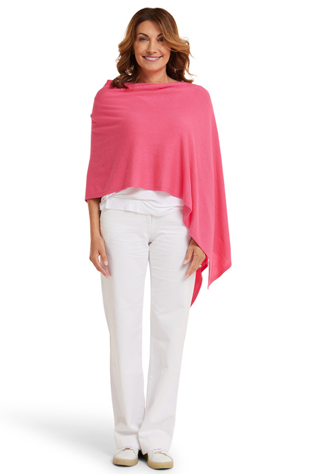 Passion Pink Cotton Cashmere Topper