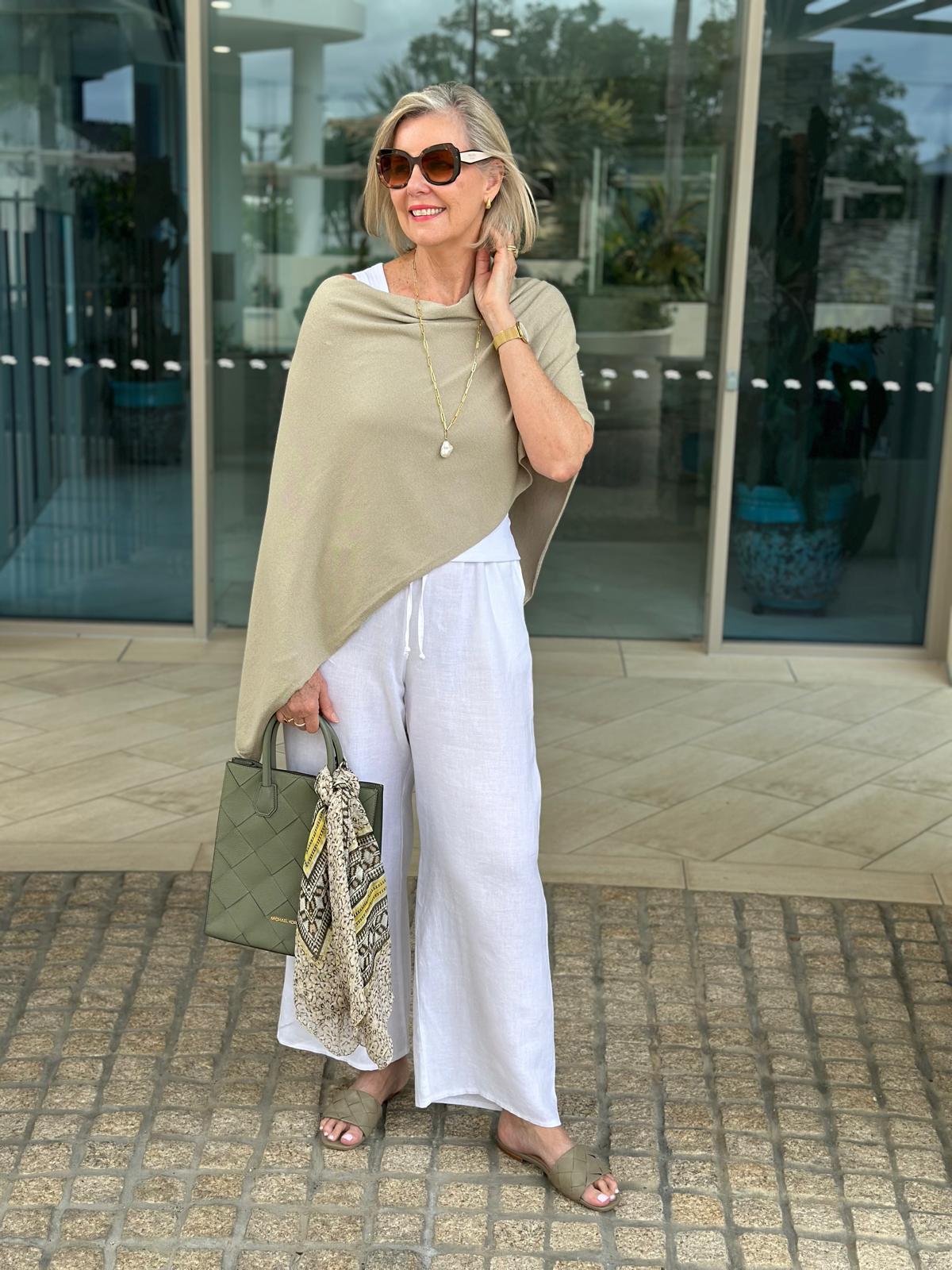 Pistachio Cotton Cashmere Topper