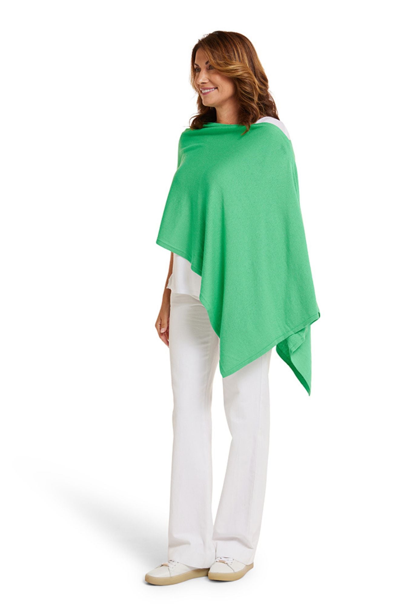 Rolling Green Cotton Cashmere Topper