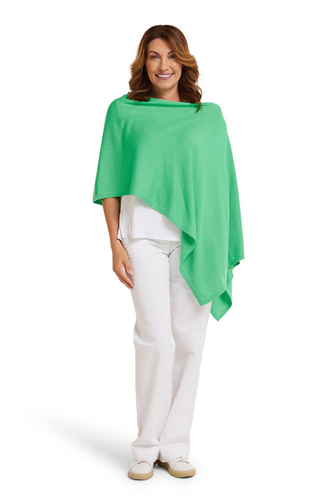 Rolling Green Cotton Cashmere Topper