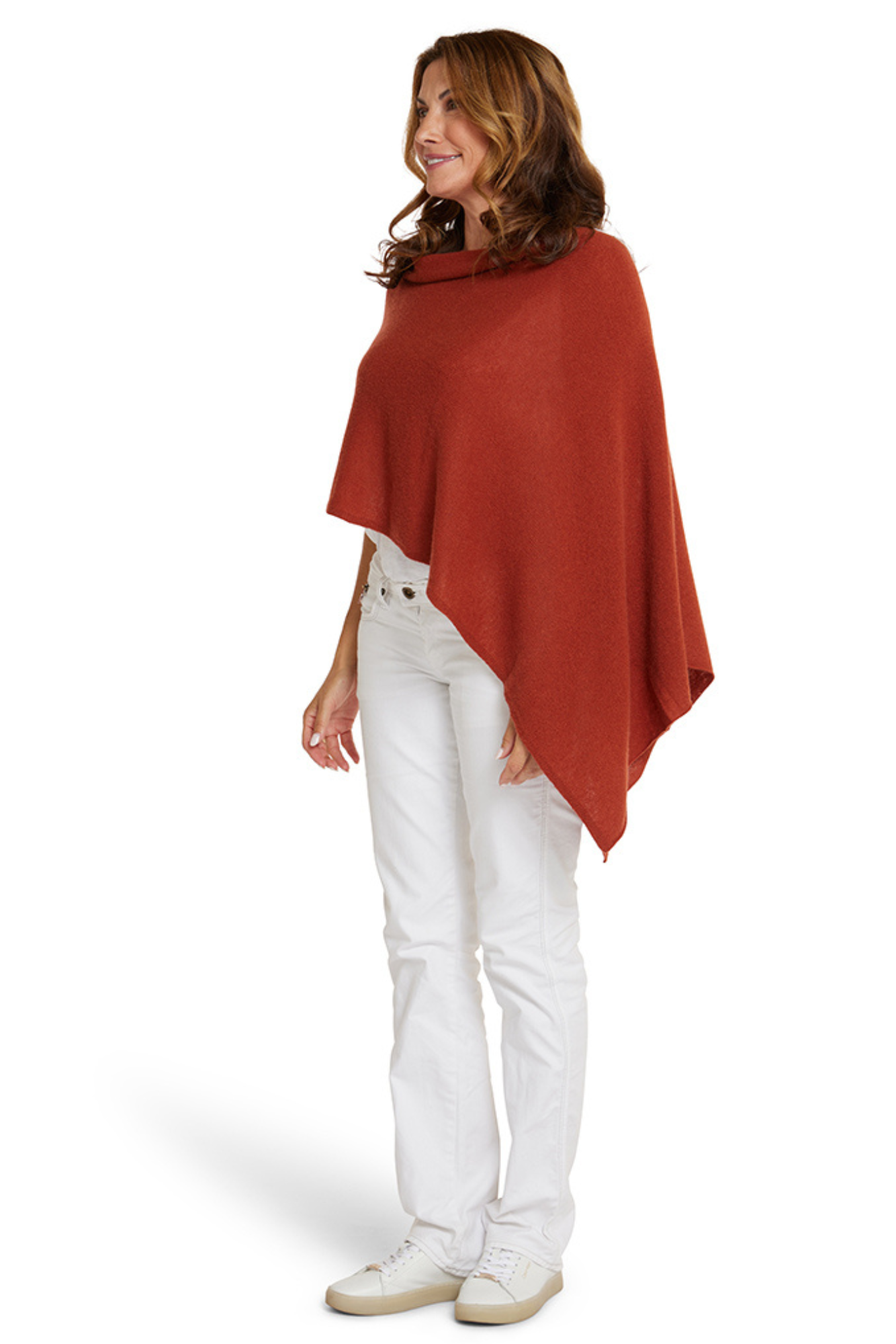 Rust Cashmere Topper