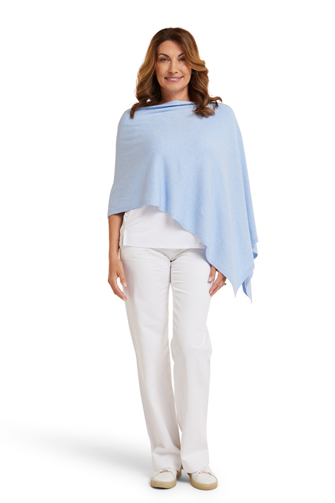 Weekend Blue Cotton Cashmere Topper