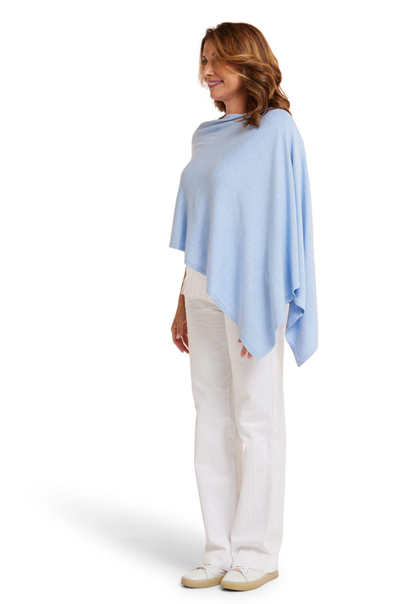 Weekend Blue Cotton Cashmere Topper