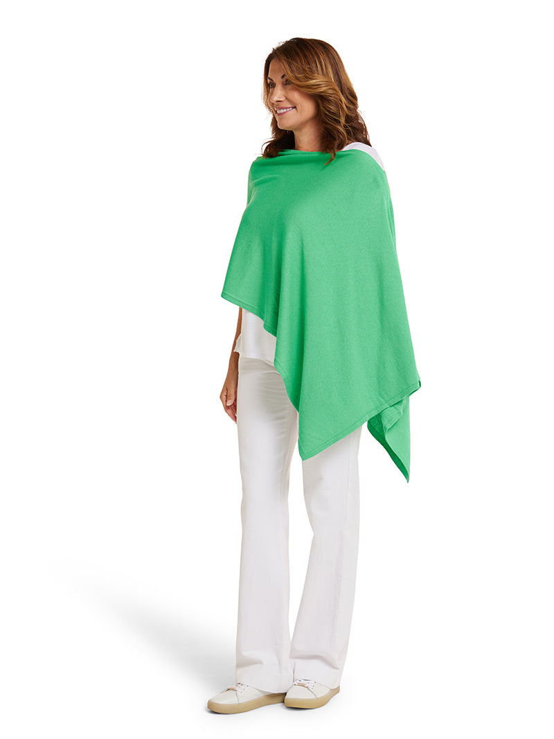 Rolling Green Cotton Cashmere Topper
