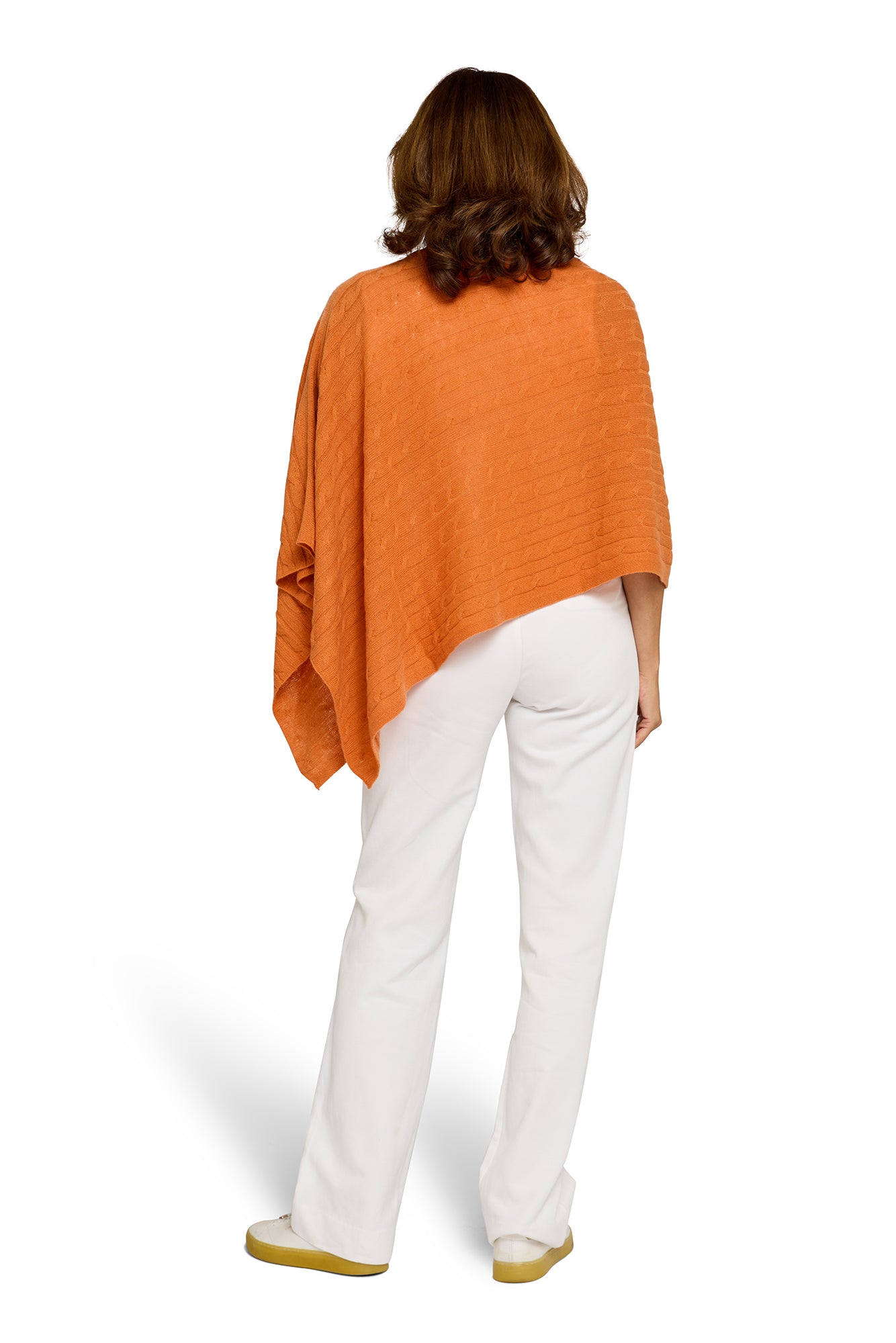 Cable Cashmere Topper Ginger
