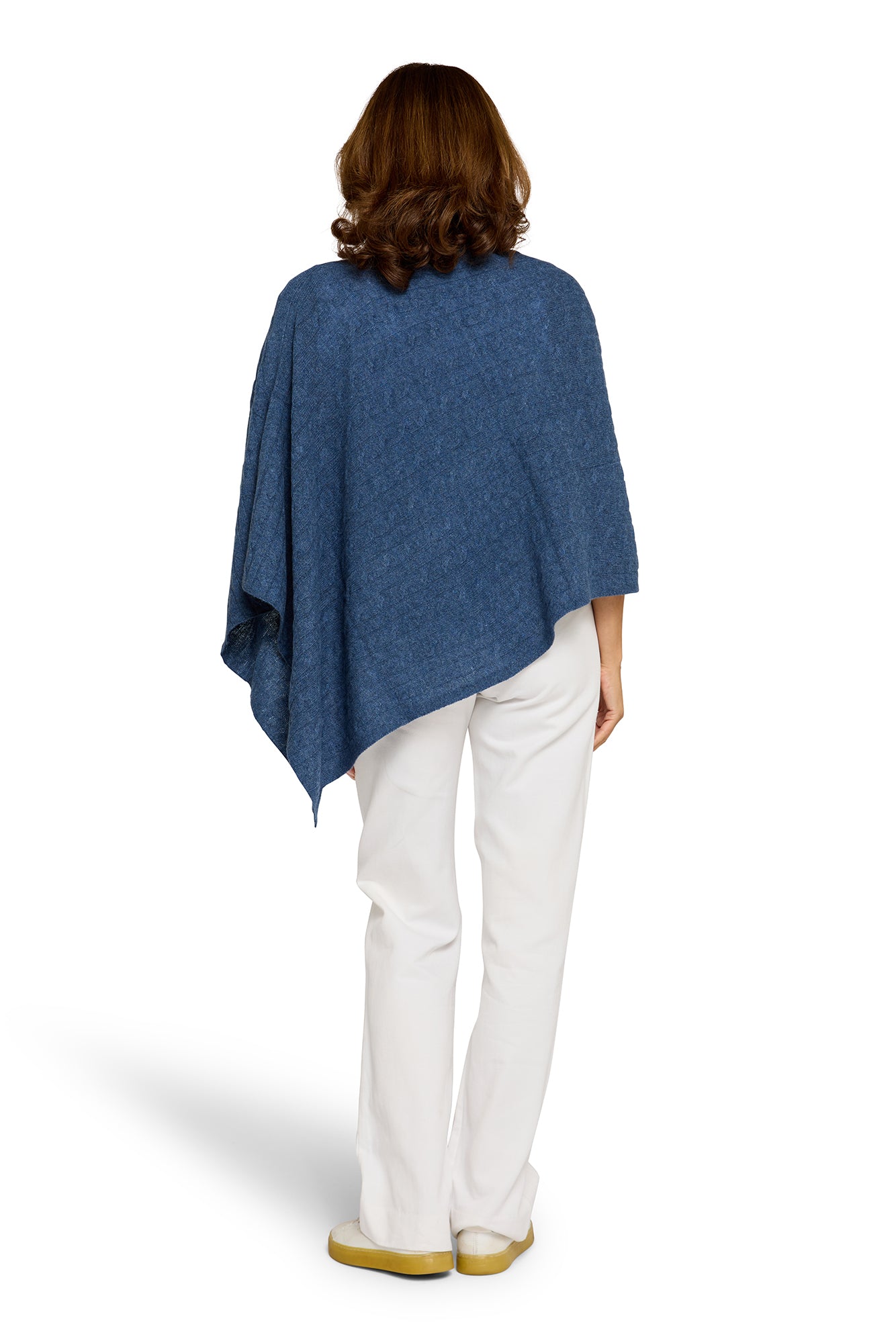 Cable Cashmere Topper Denim