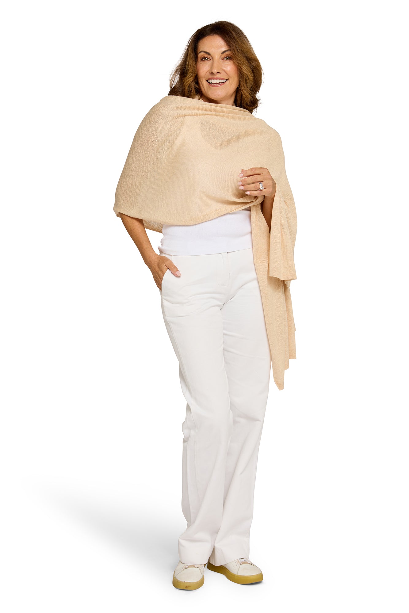 Silk Cashmere Travel Wrap Bamboo