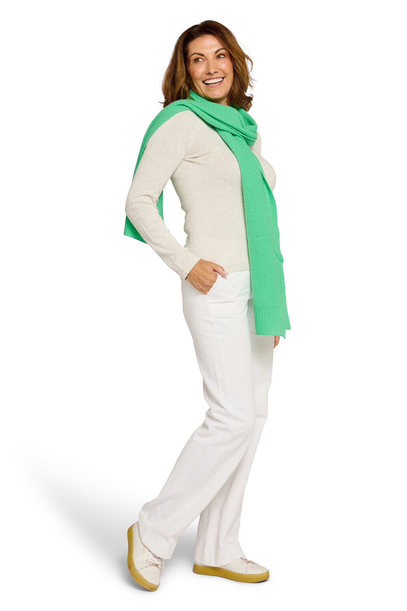 Honeycomb Scarf Kelly