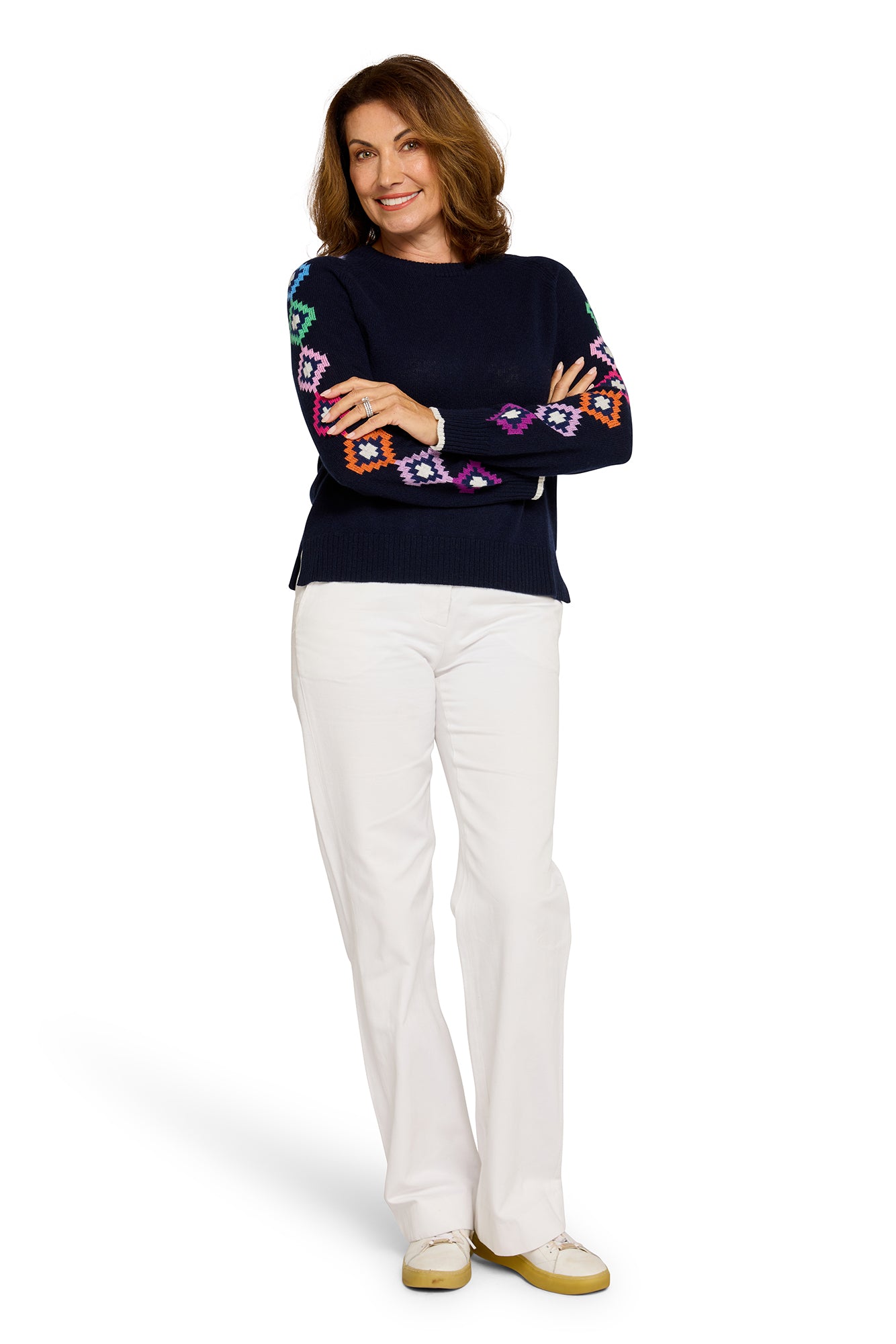 Madison Crew Neck Indigo