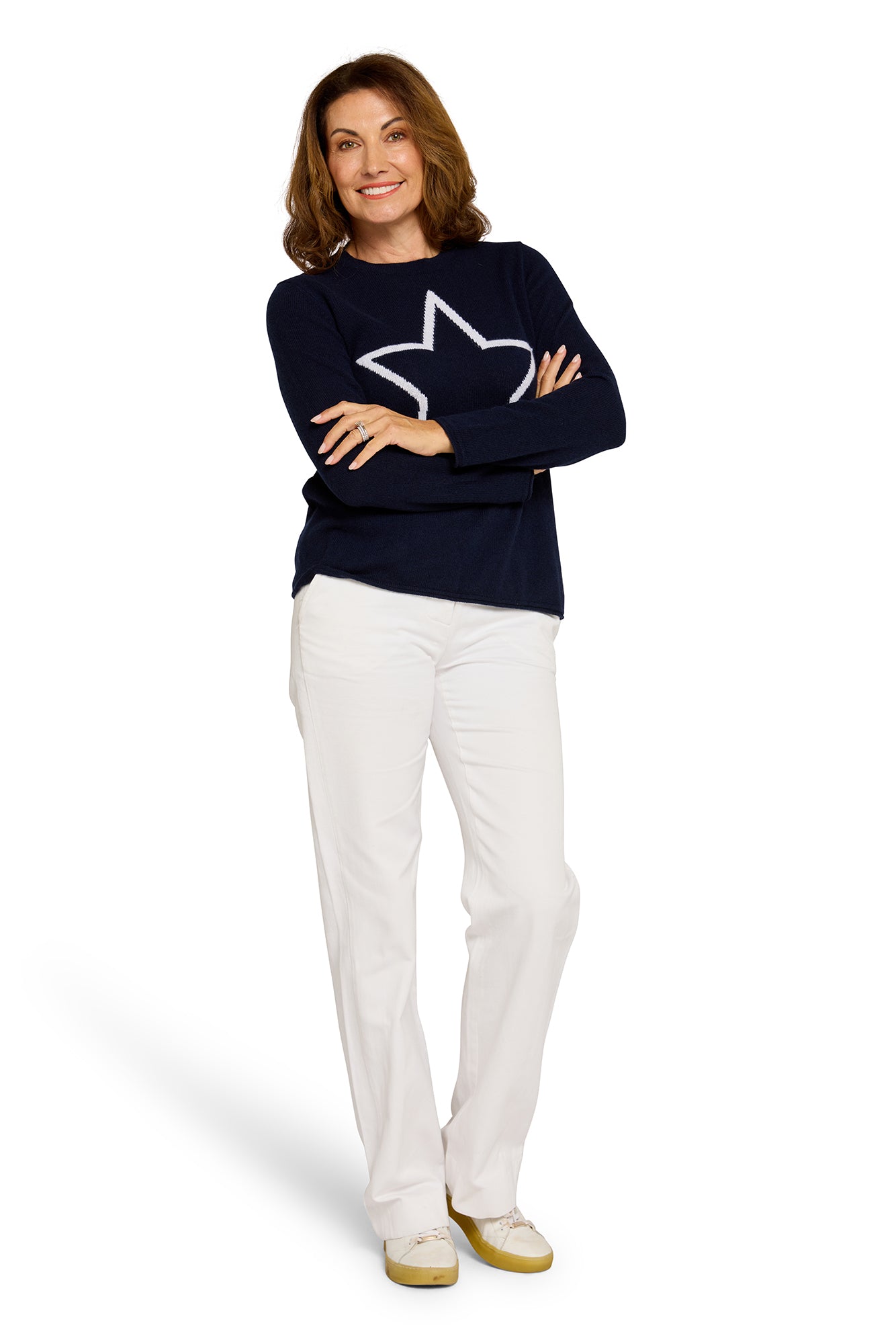 Sirius Star Jumper Indigo & White Star