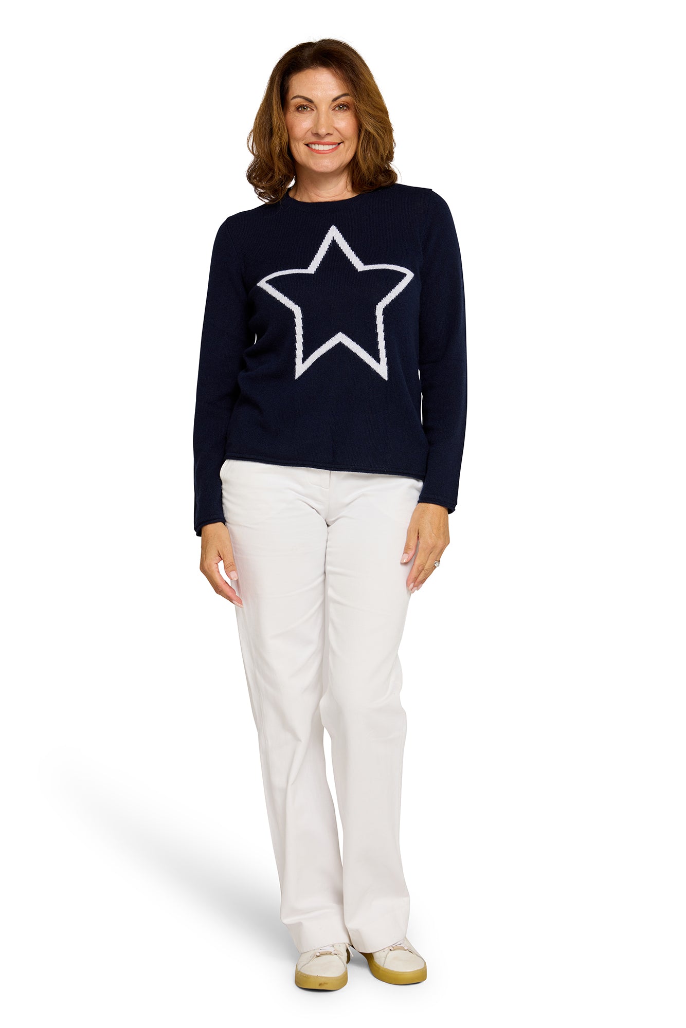 Sirius Star Jumper Indigo & White Star