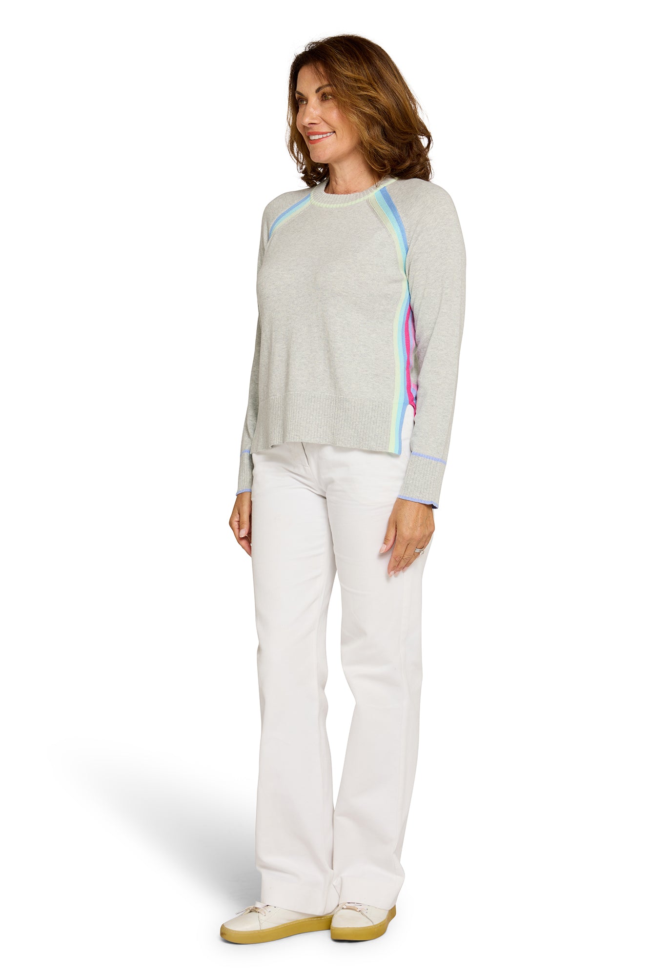 Rainbow Raglan Fog