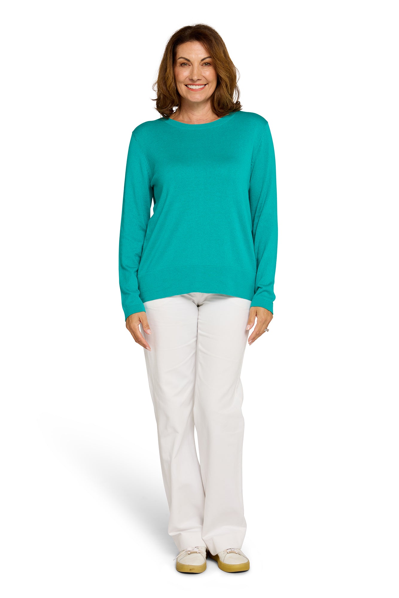 West Palm Crew Neck Jumper in Jewel