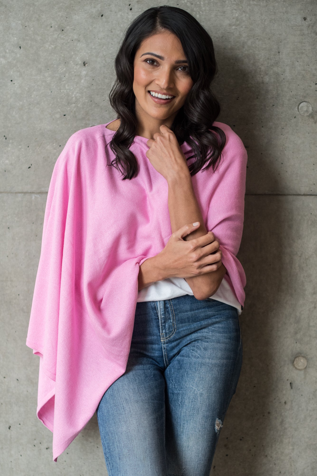 Bubblegum Cotton Cashmere Topper