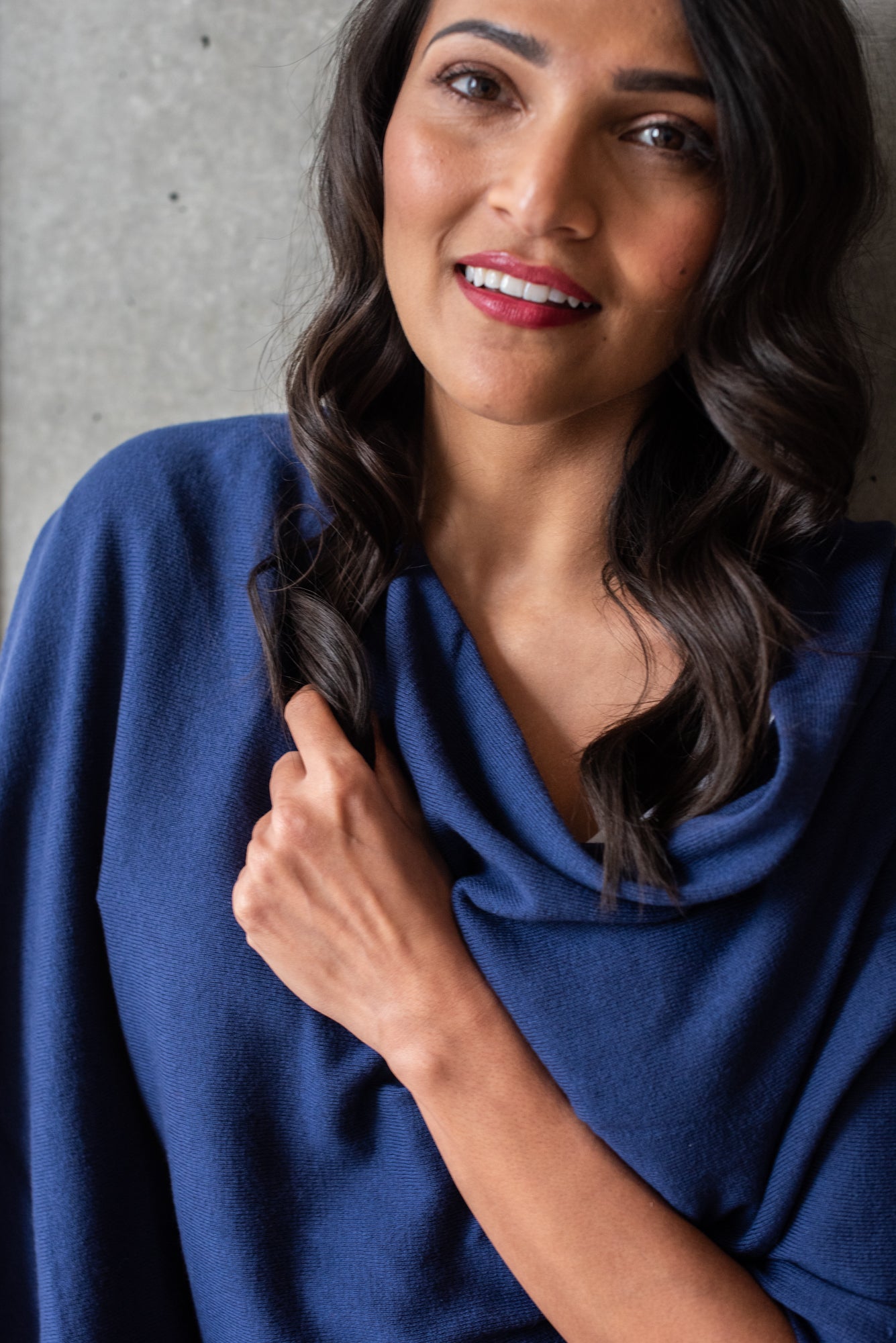 Midnight Cotton Cashmere Topper