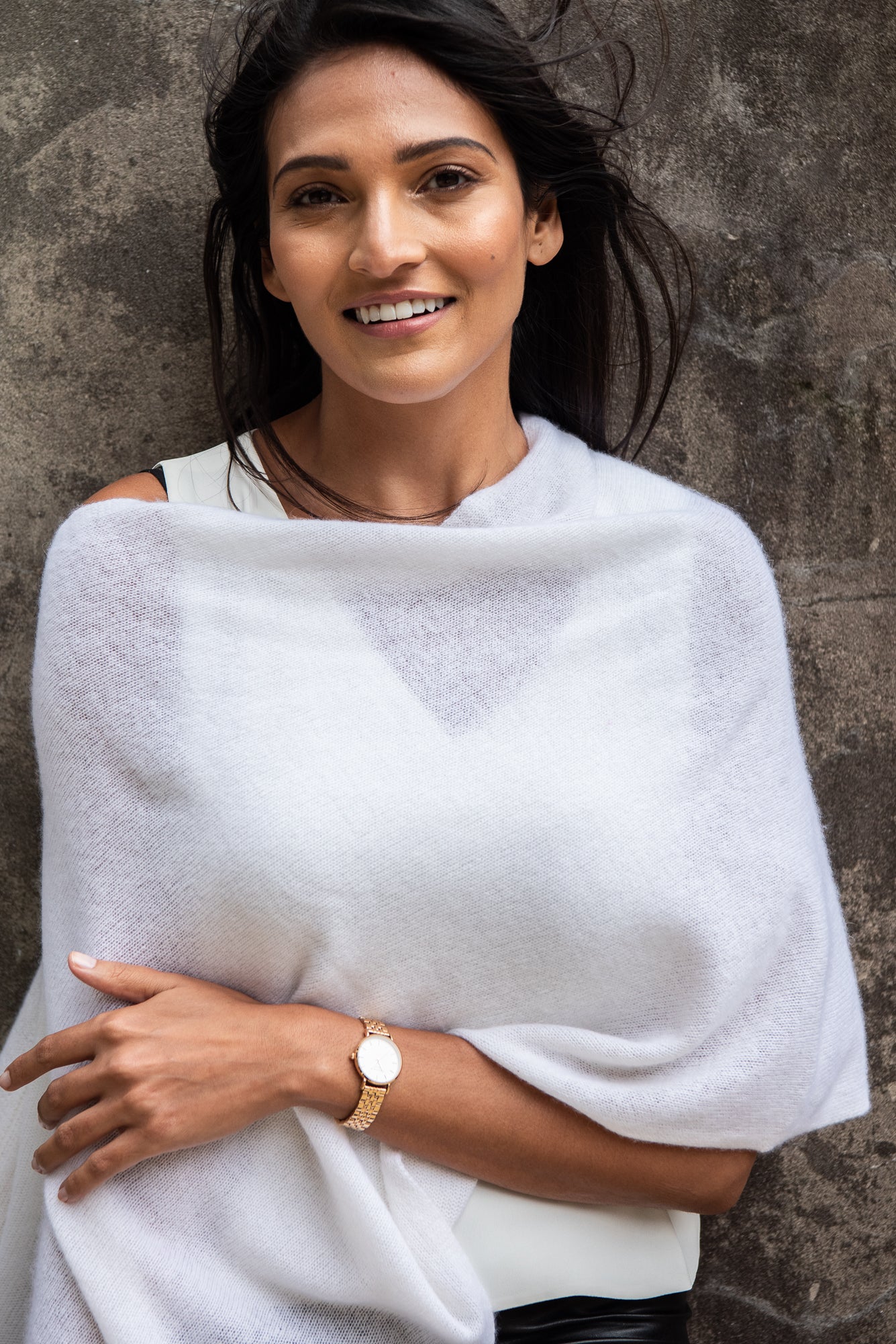 White Cashmere Topper