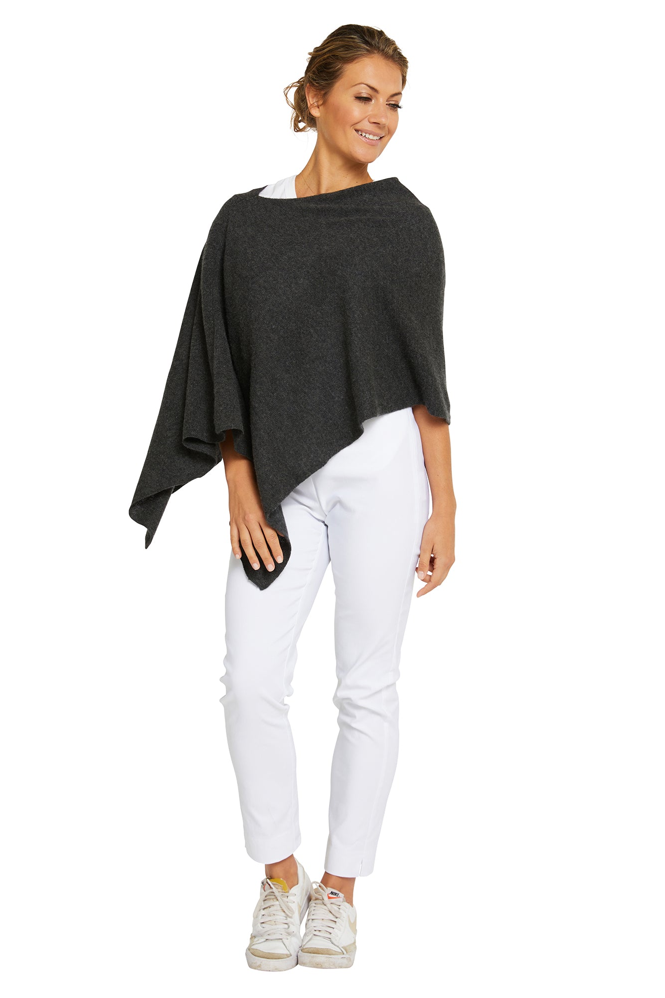Charcoal Cashmere Topper
