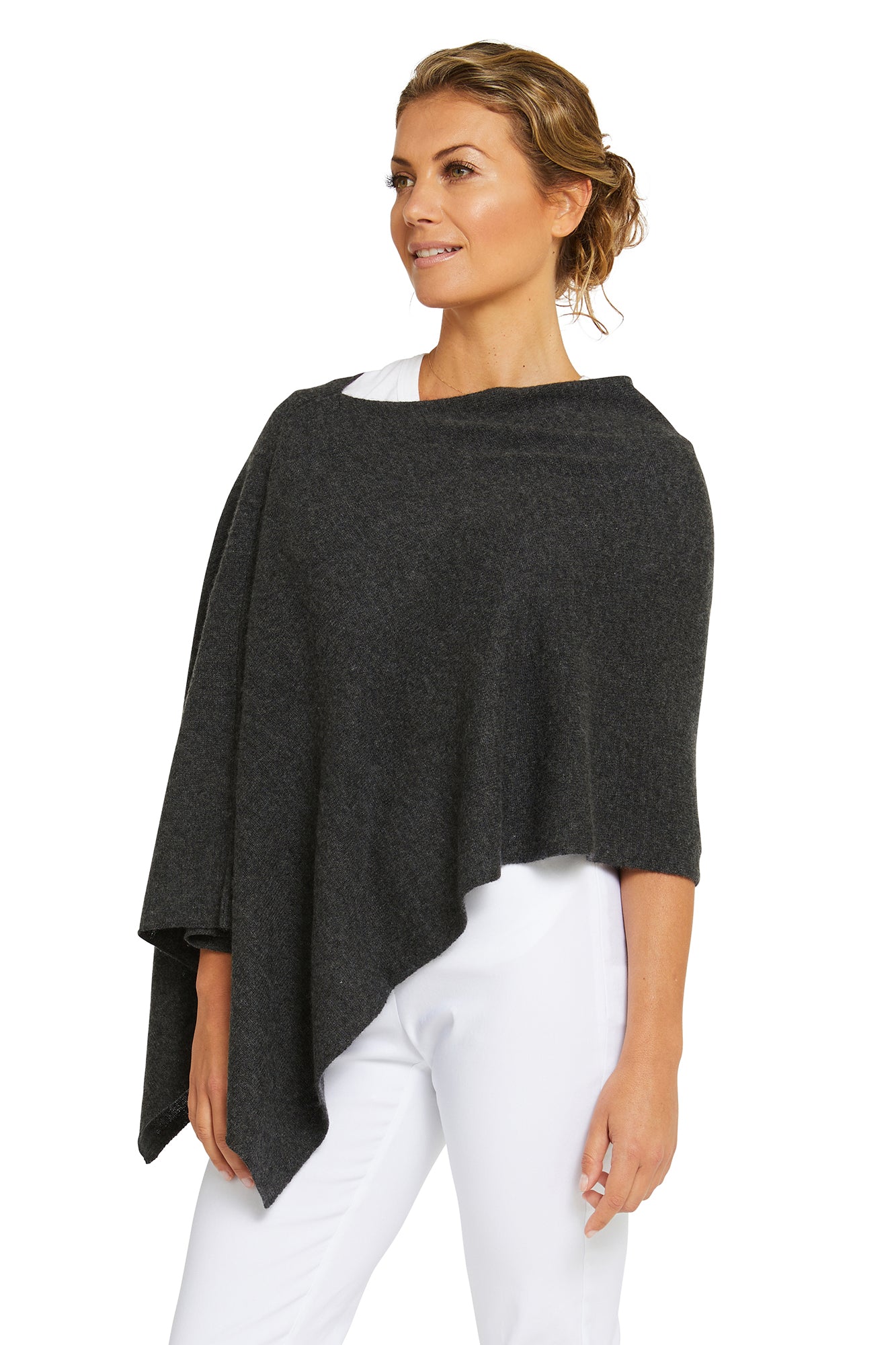 Charcoal Cashmere Topper