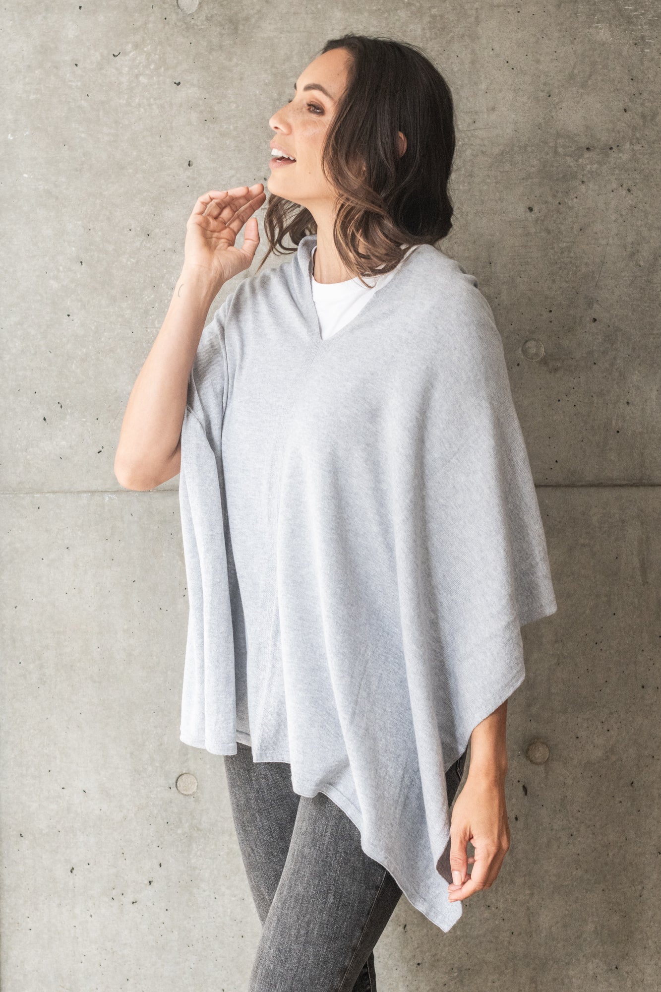 Slate Cotton Cashmere Topper