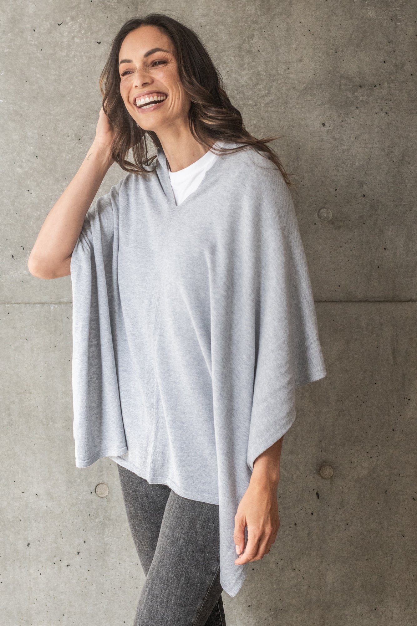 Slate Cotton Cashmere Topper