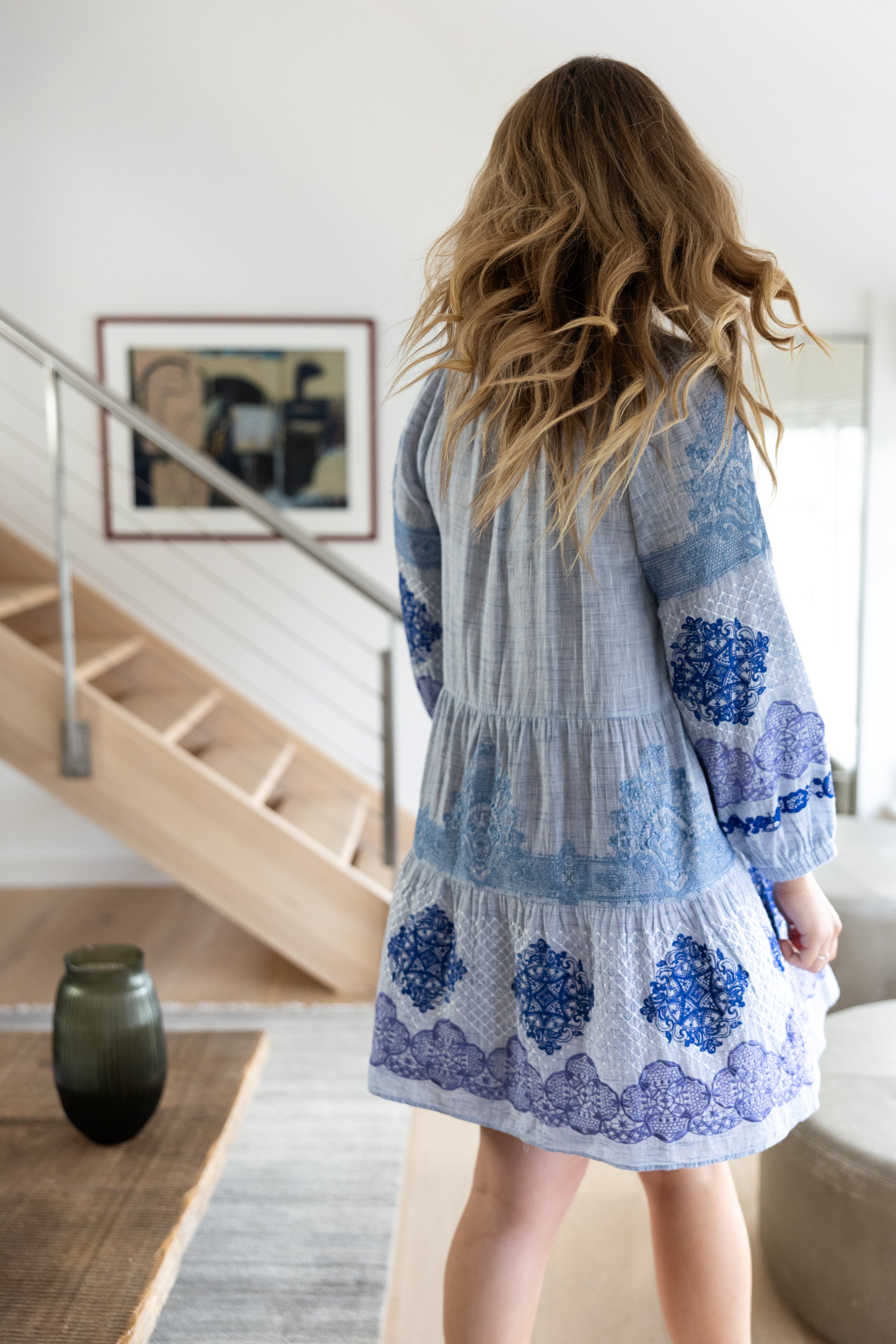 Alder Dress Blue Marl