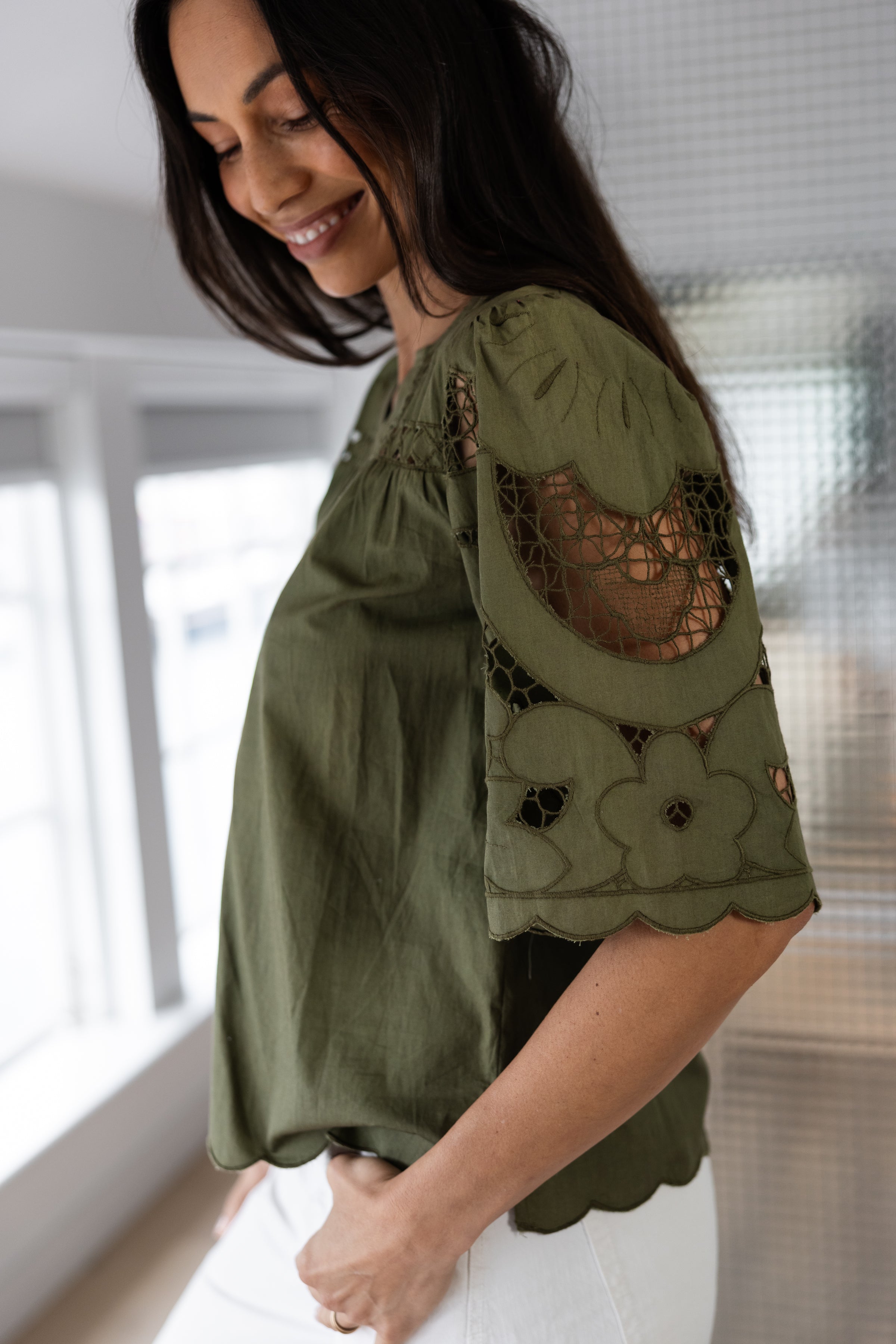 Delphinium Top Olive
