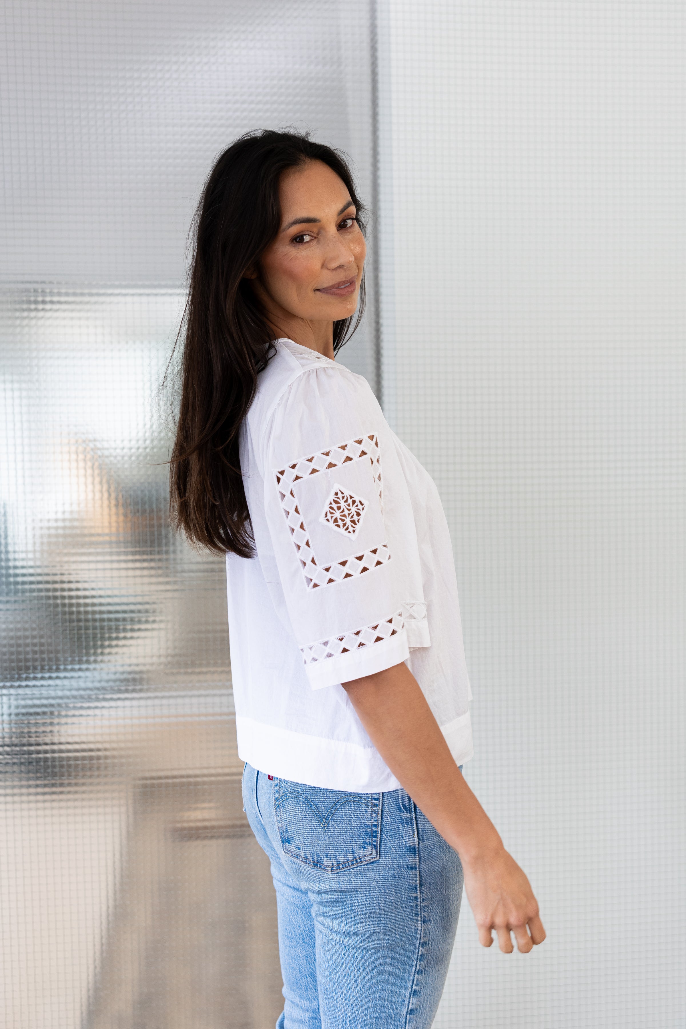 Petunia Top White