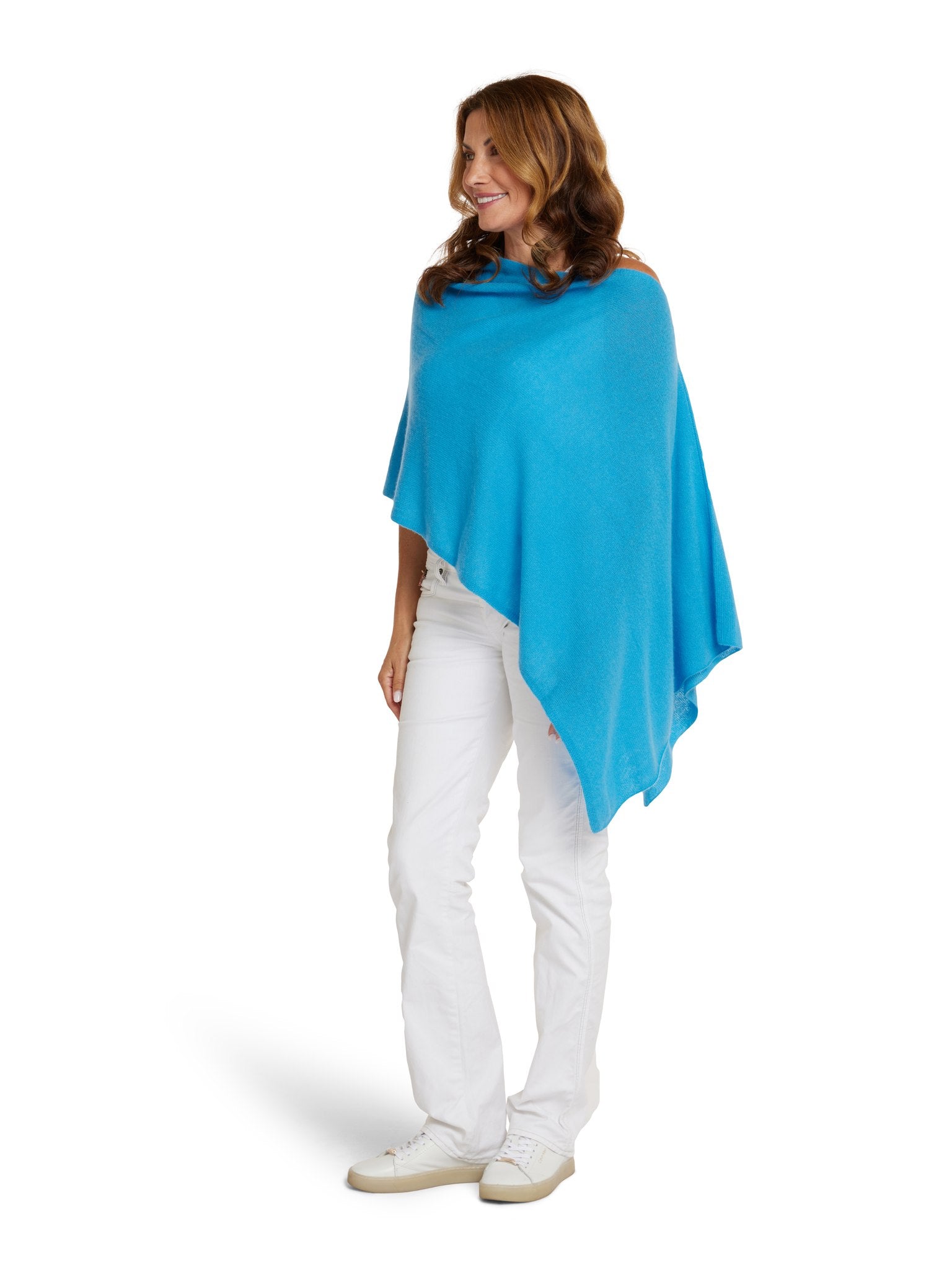 Azure Cashmere Topper