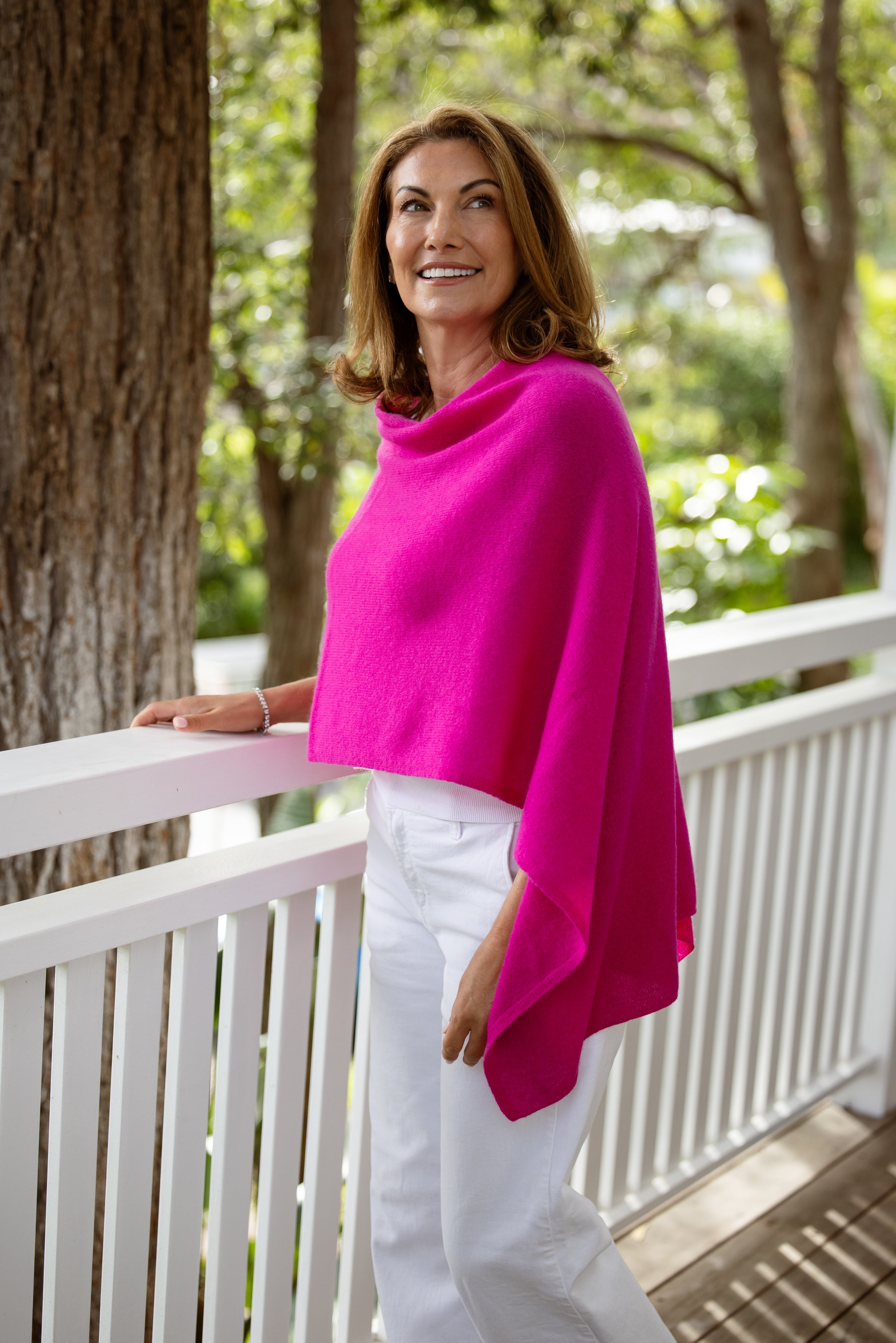 Dragonfruit Cashmere Topper